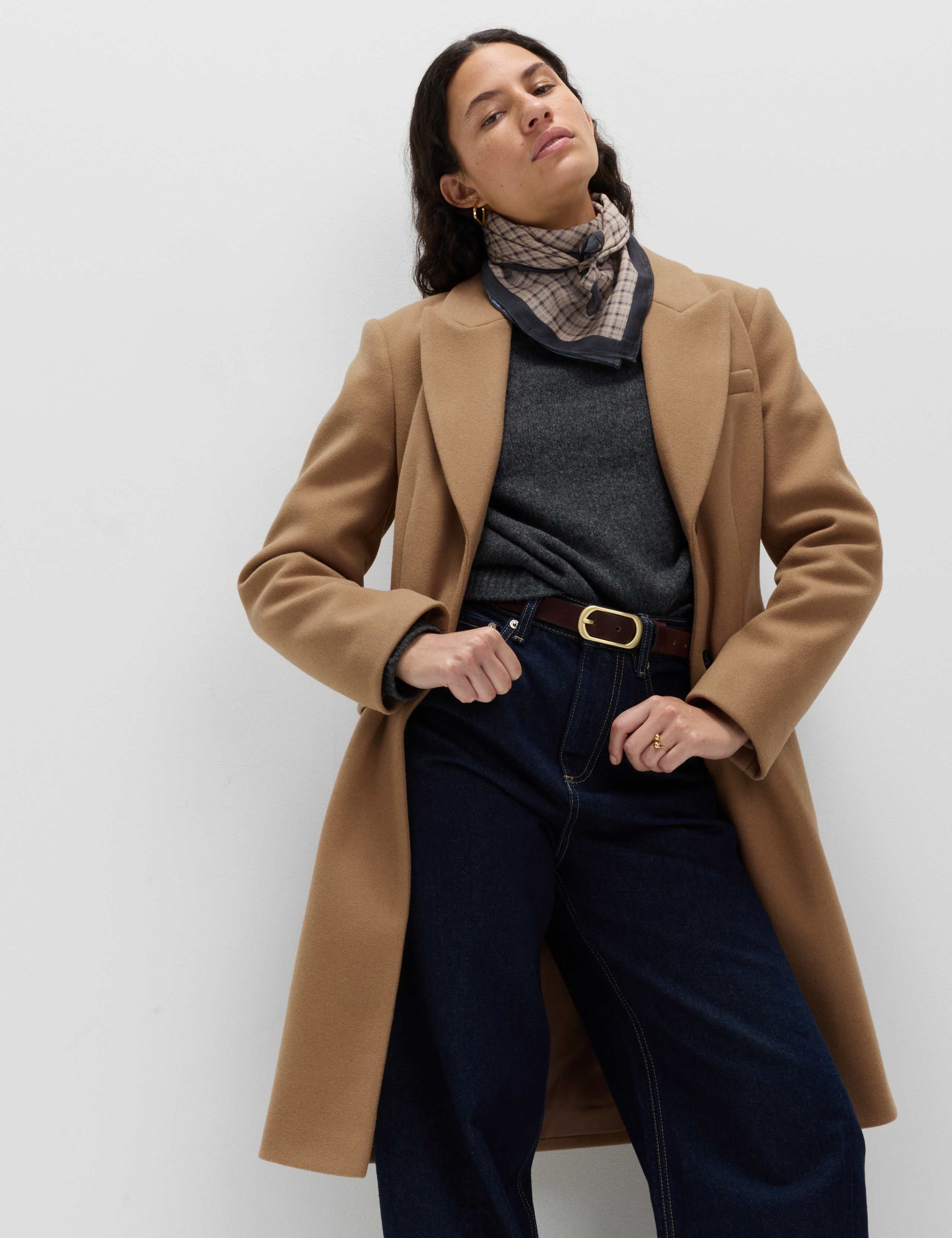 Collared Longline Tailored Coat 3 of 5