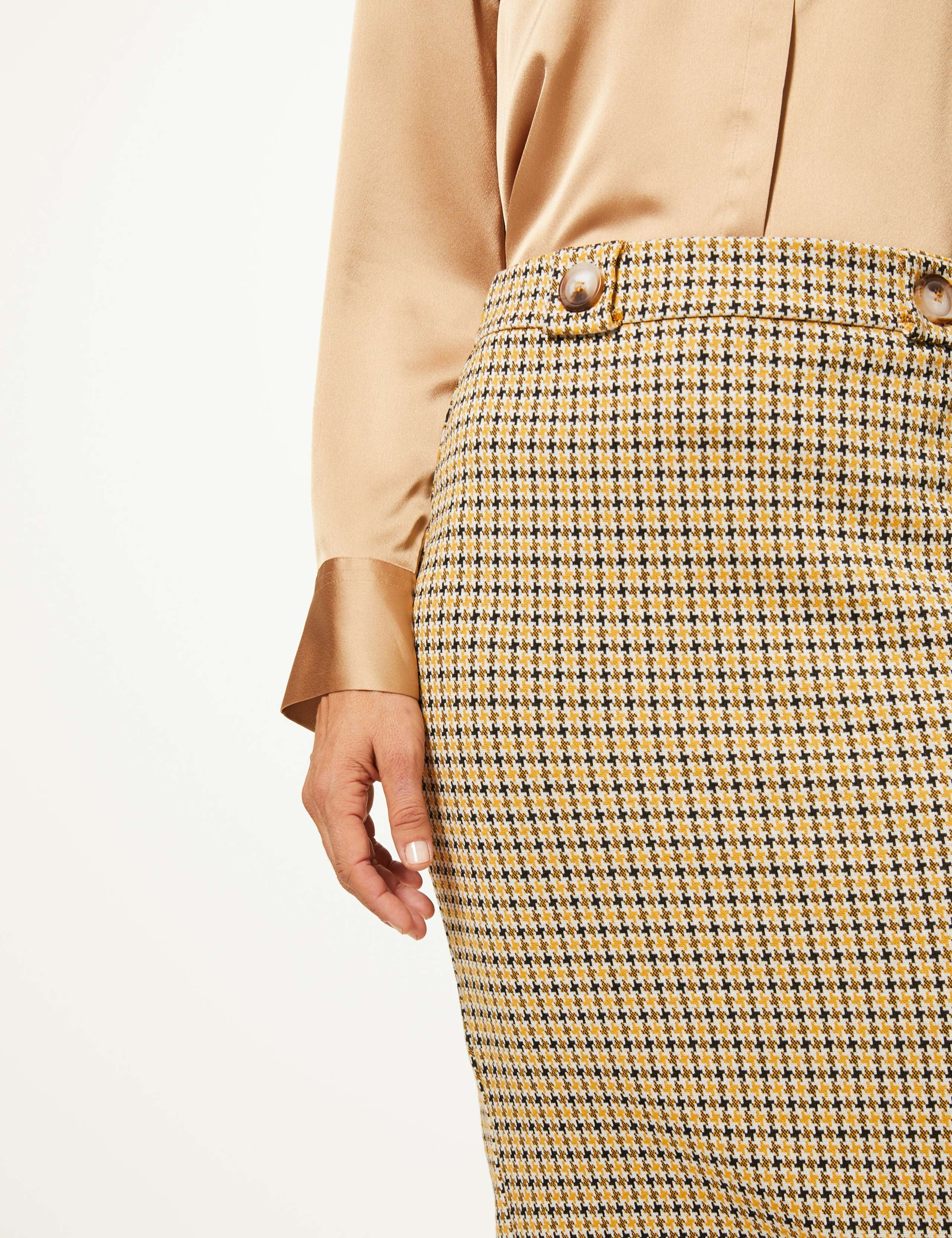 Checked Jersey Skirt 3 of 3