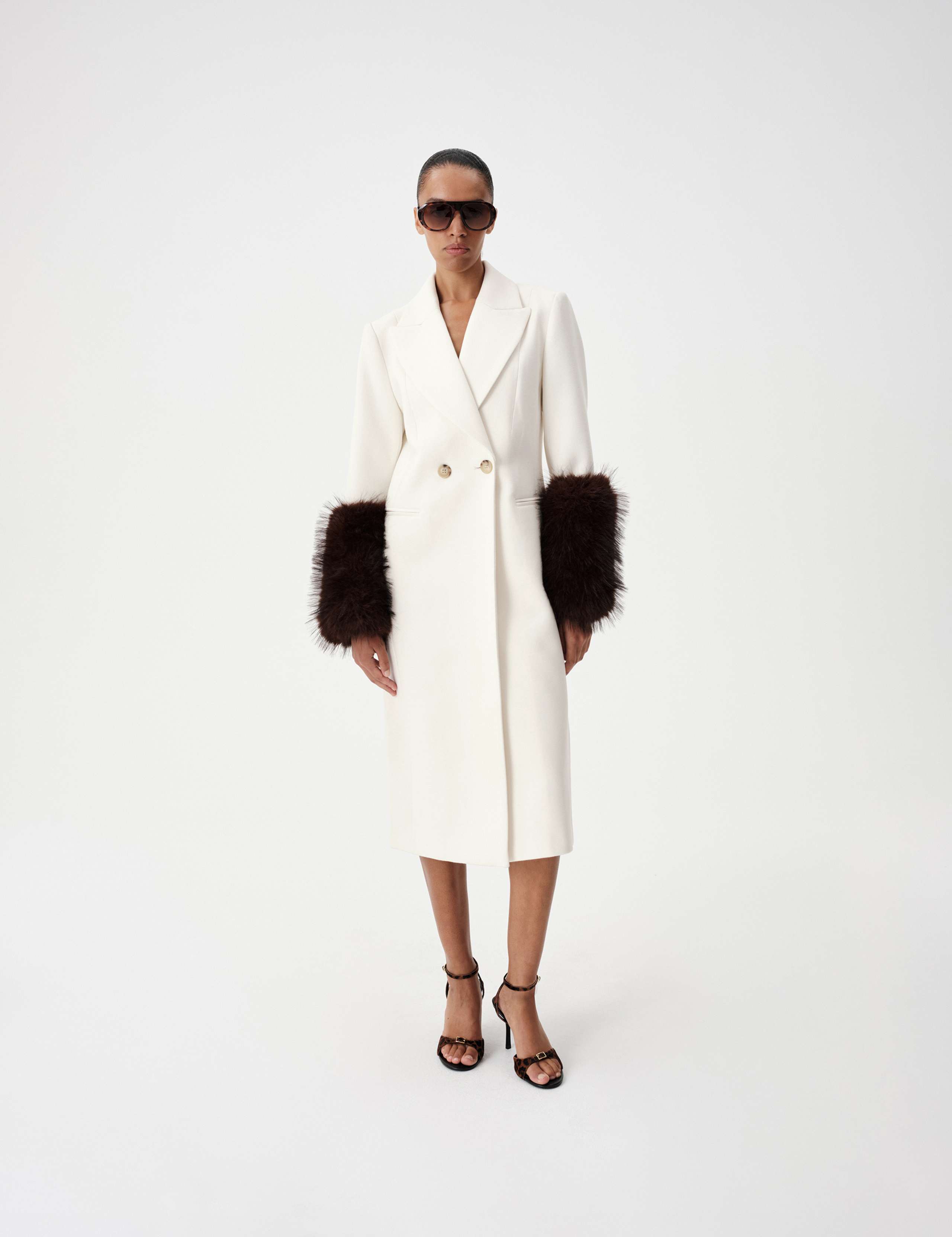 Double Breasted Longline Overcoat 1 of 8