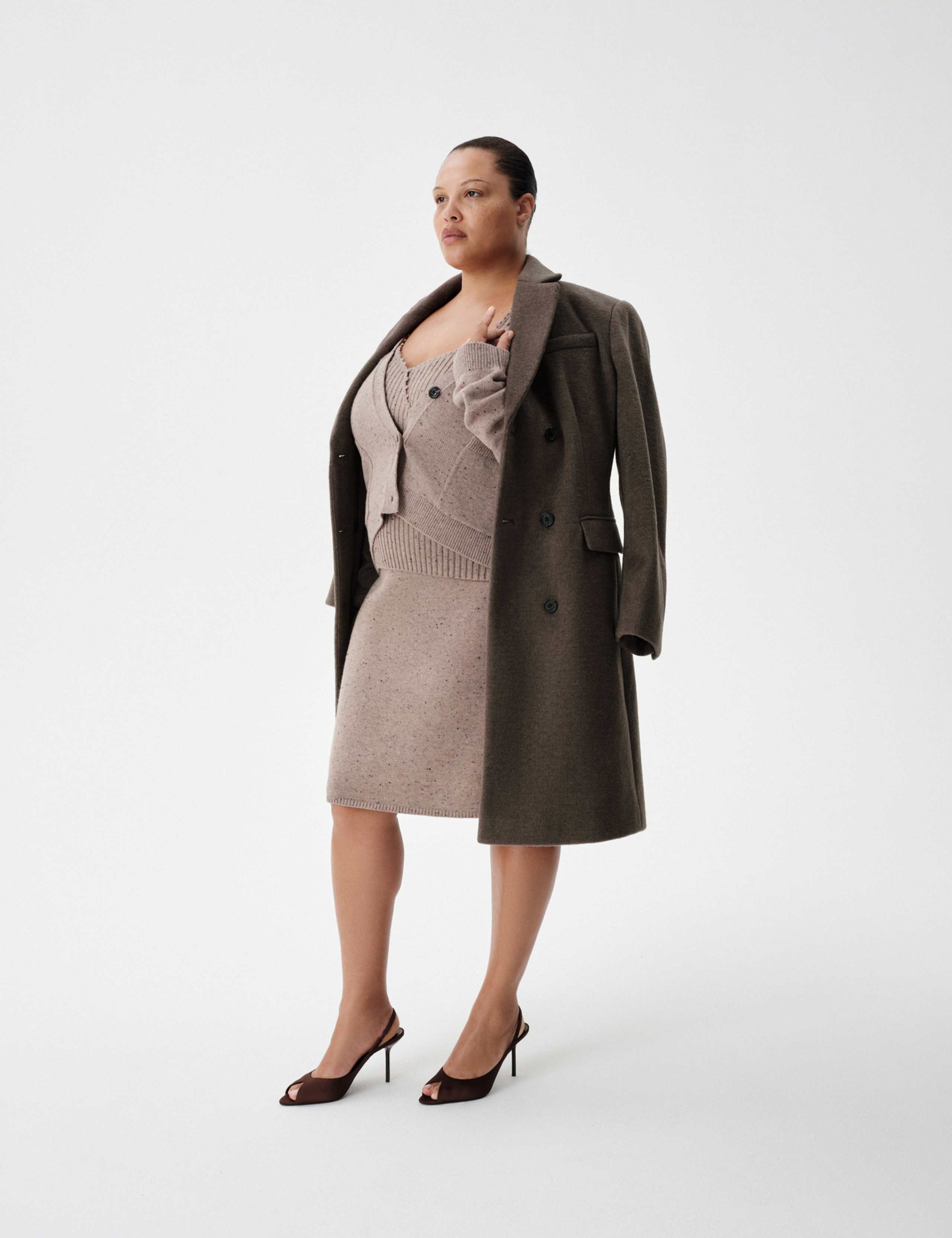 Double Breasted Collared Longline Coat 4 of 8