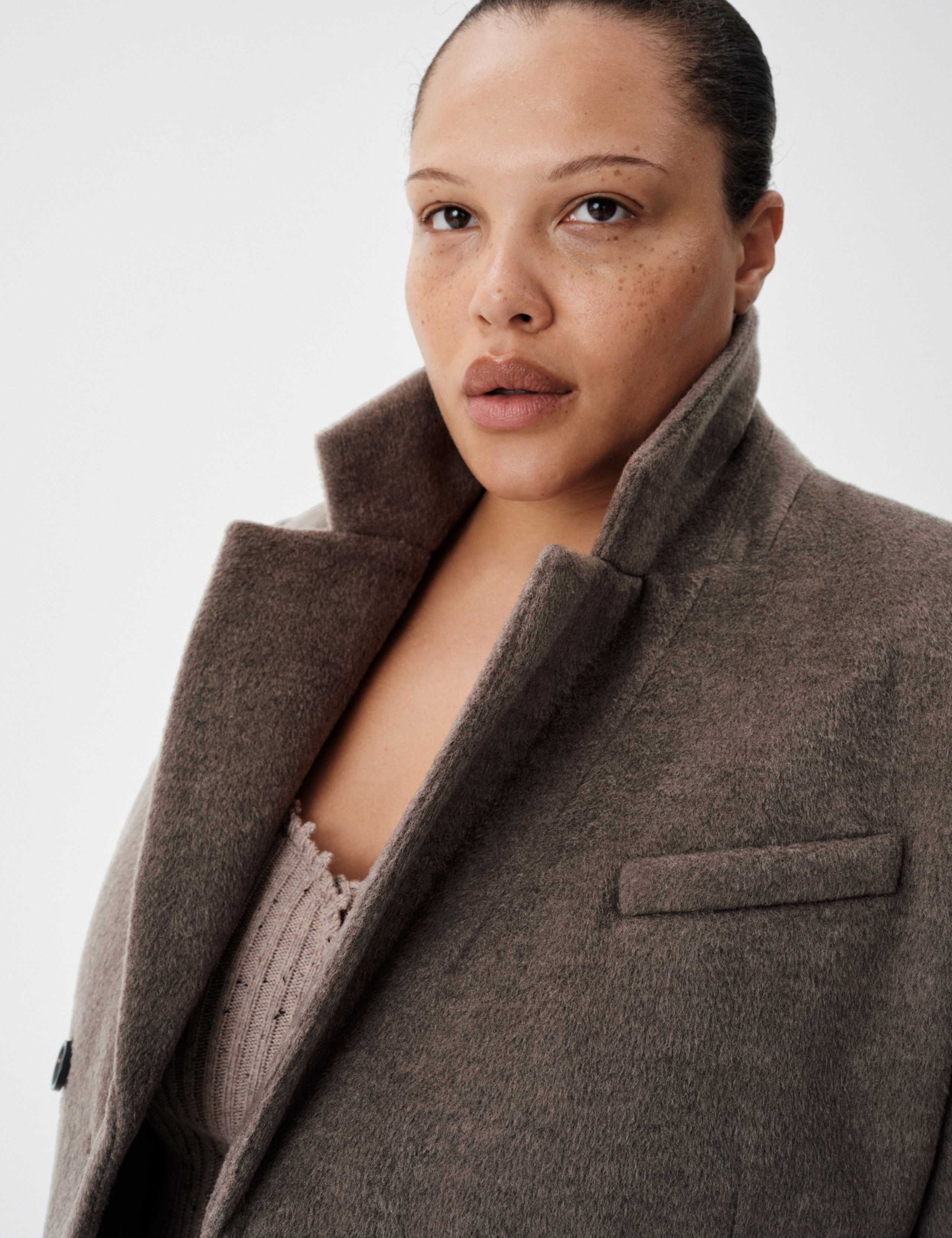 Double Breasted Collared Longline Coat 5 of 8
