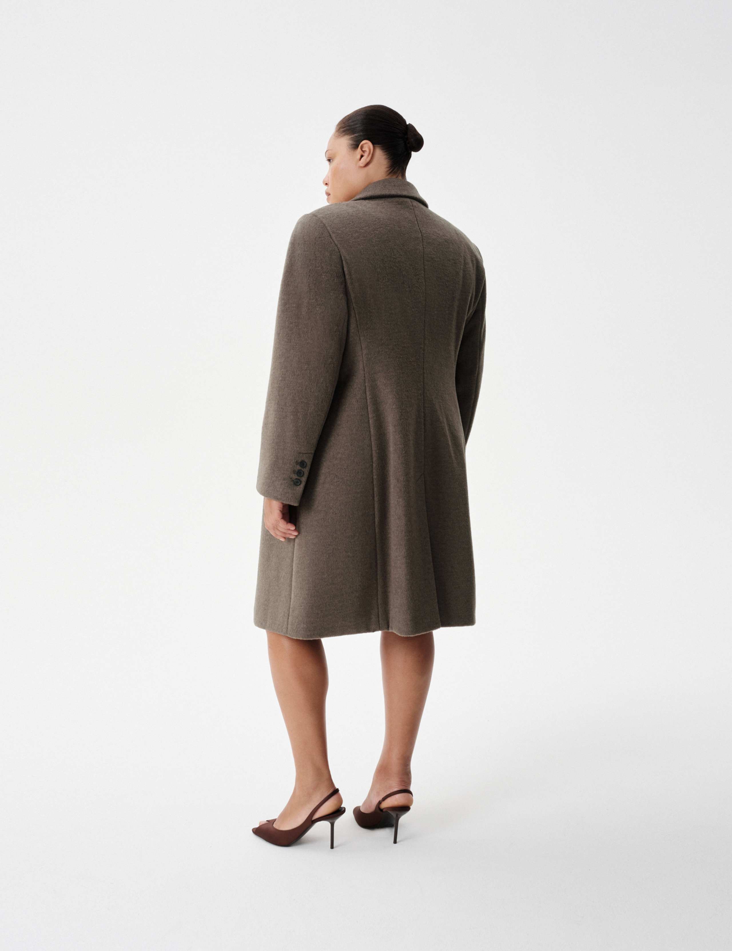 Double Breasted Collared Longline Coat 8 of 8