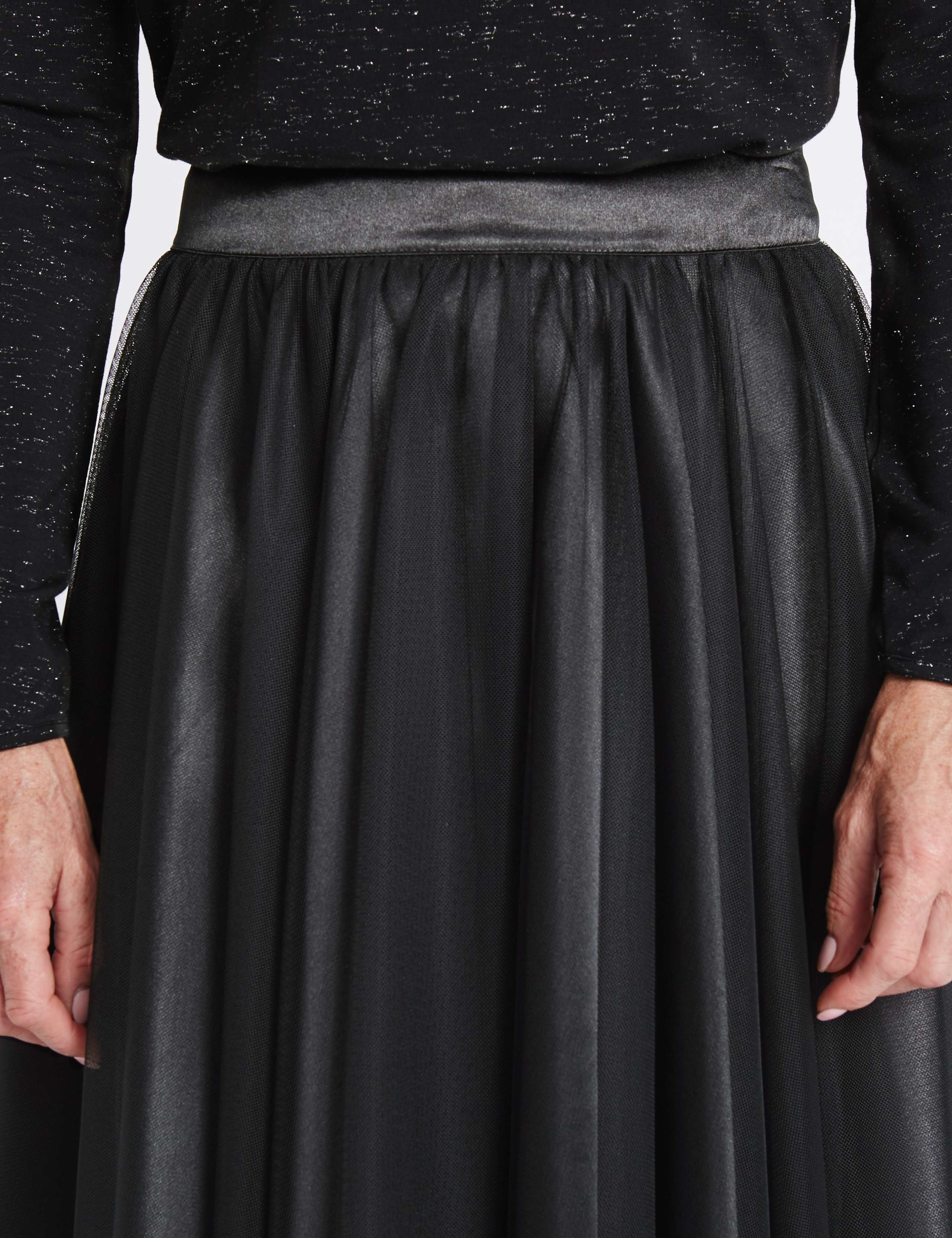 Lace Tutu A-Line Midi Skirt 5 of 5