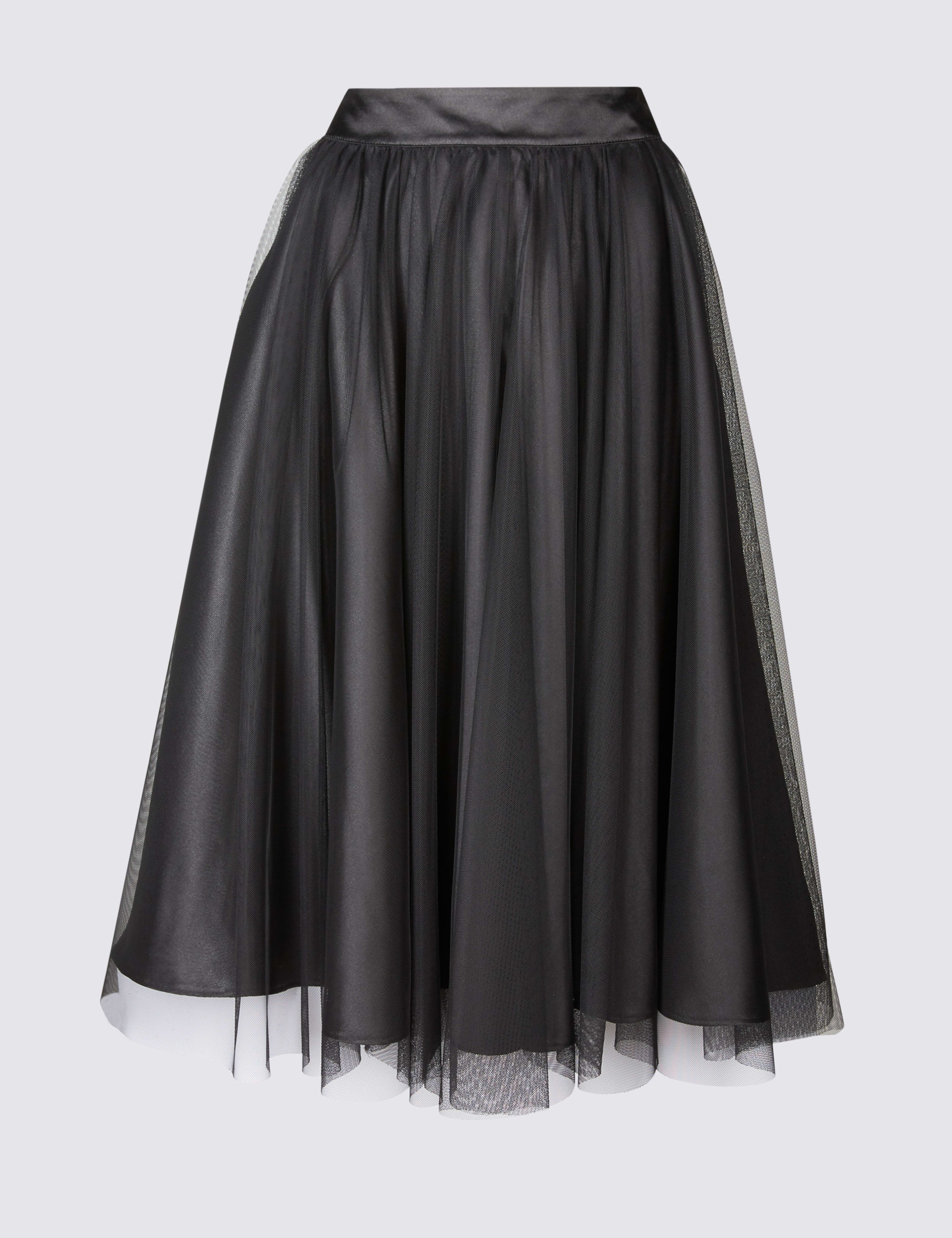 Lace Tutu A-Line Midi Skirt 2 of 5