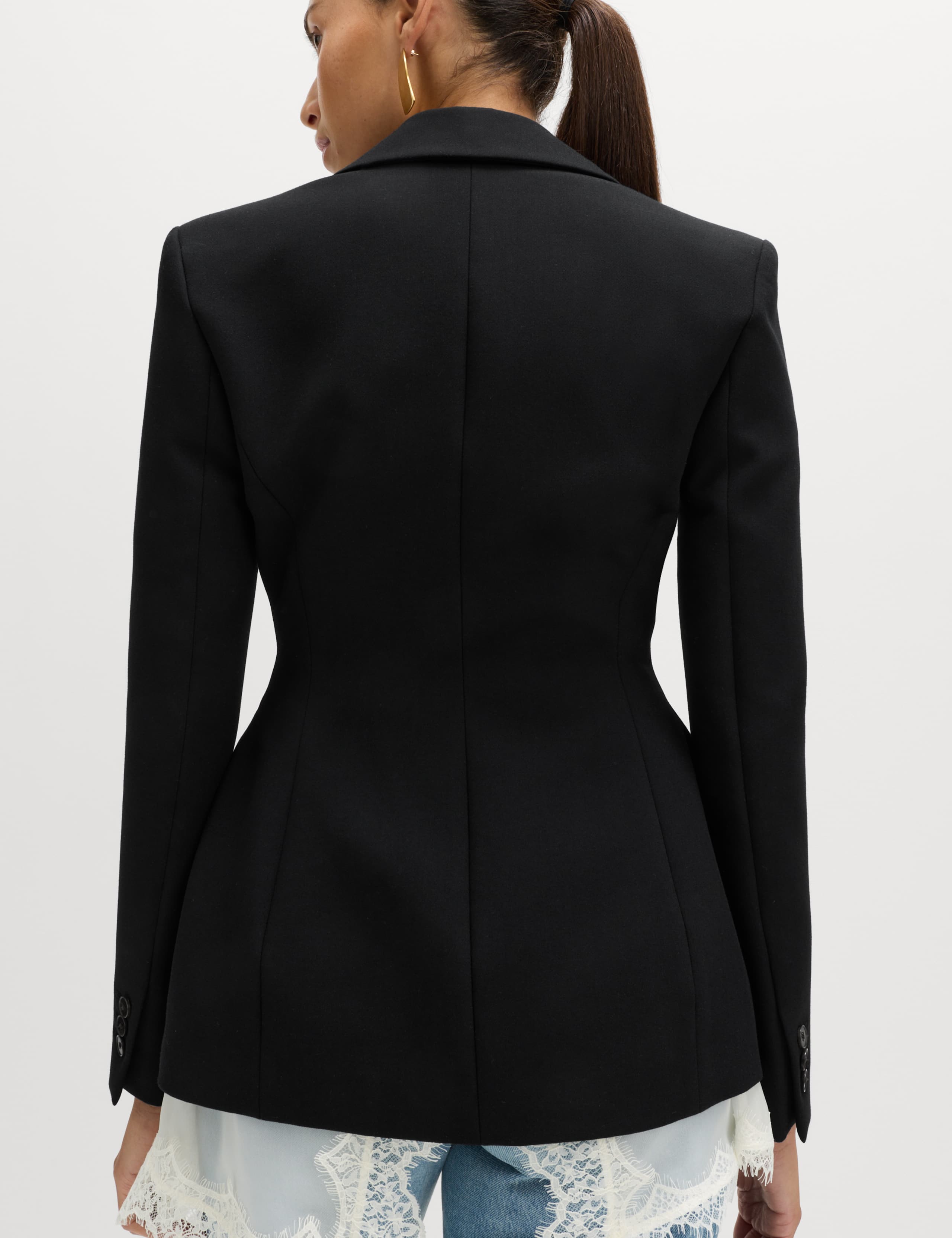 Tailored Cinched Waist Blazer 3 of 6