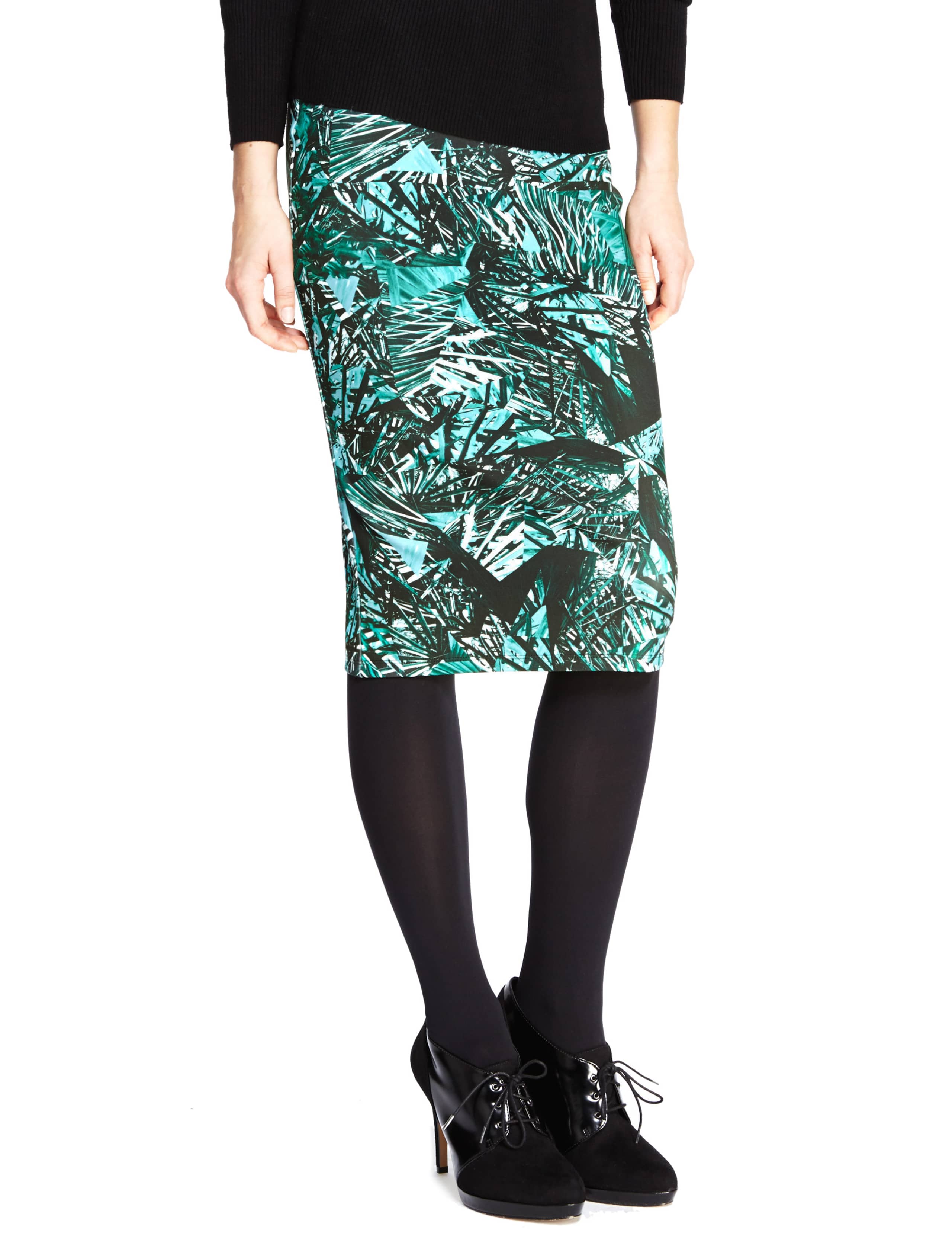 Shattered Scuba Print Pencil Skirt 1 of 4