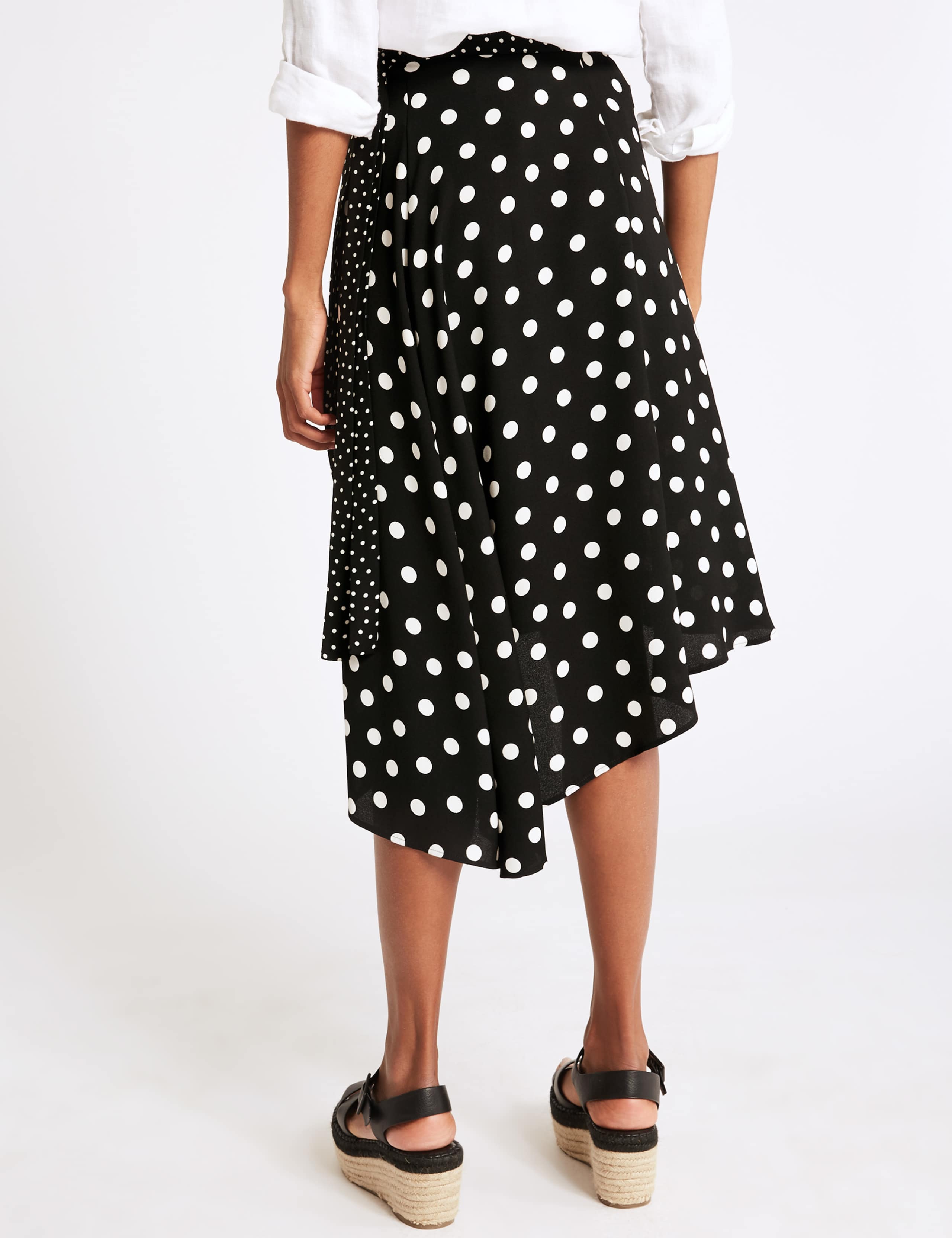 Spotted Wrap Midi Skirt 4 of 5