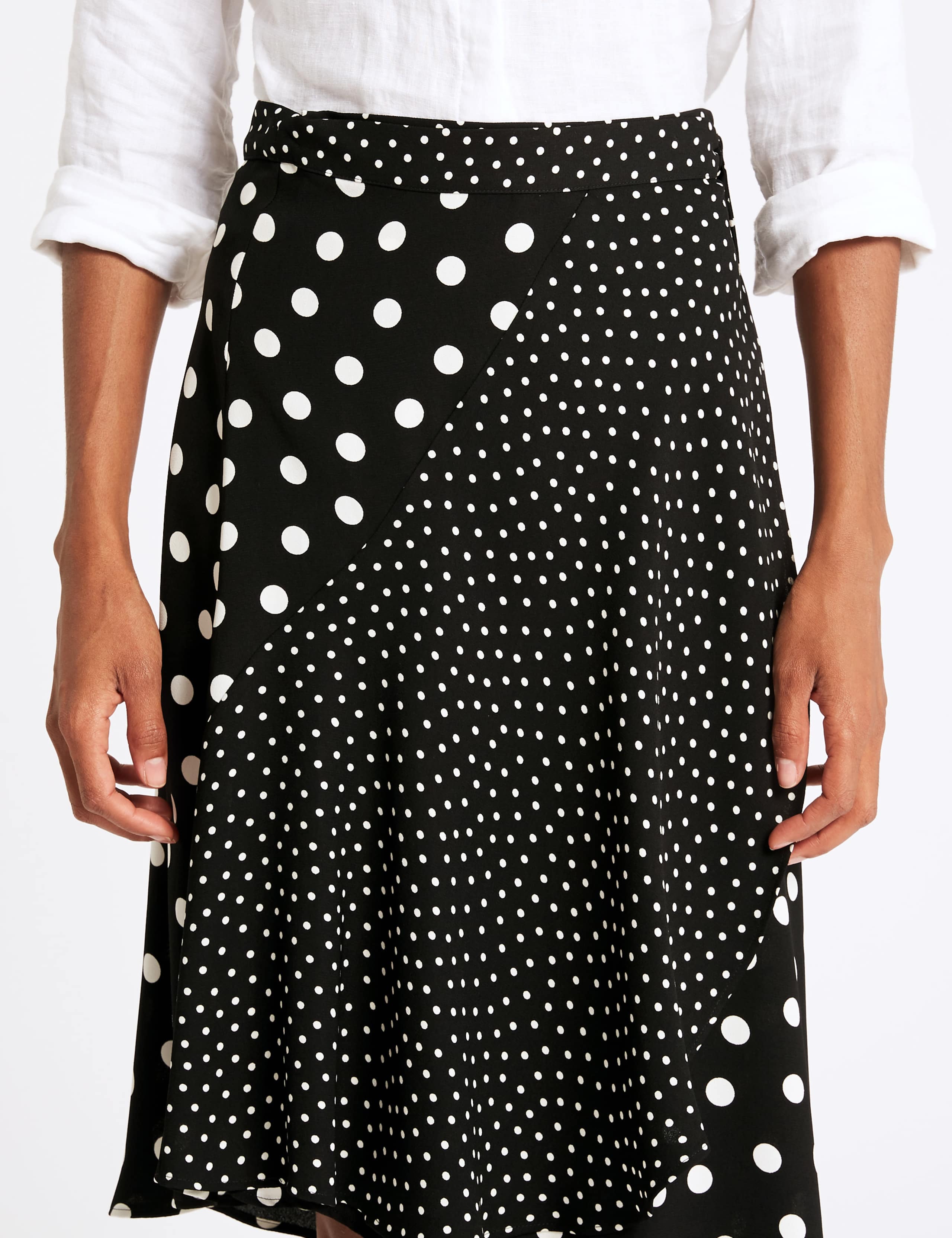 Spotted Wrap Midi Skirt 5 of 5