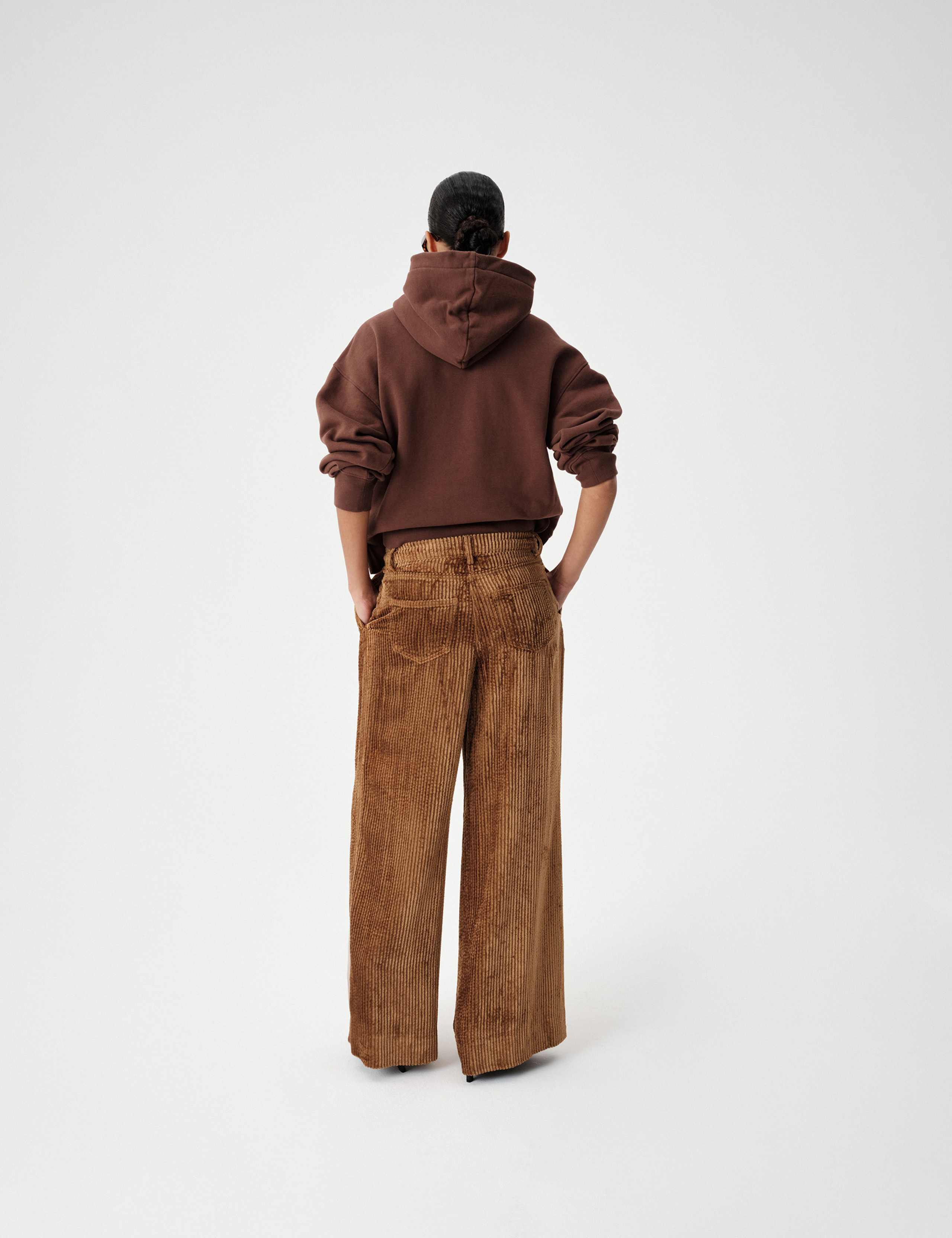 Velvet Cord Pleated Wide Leg Trousers 6 of 6