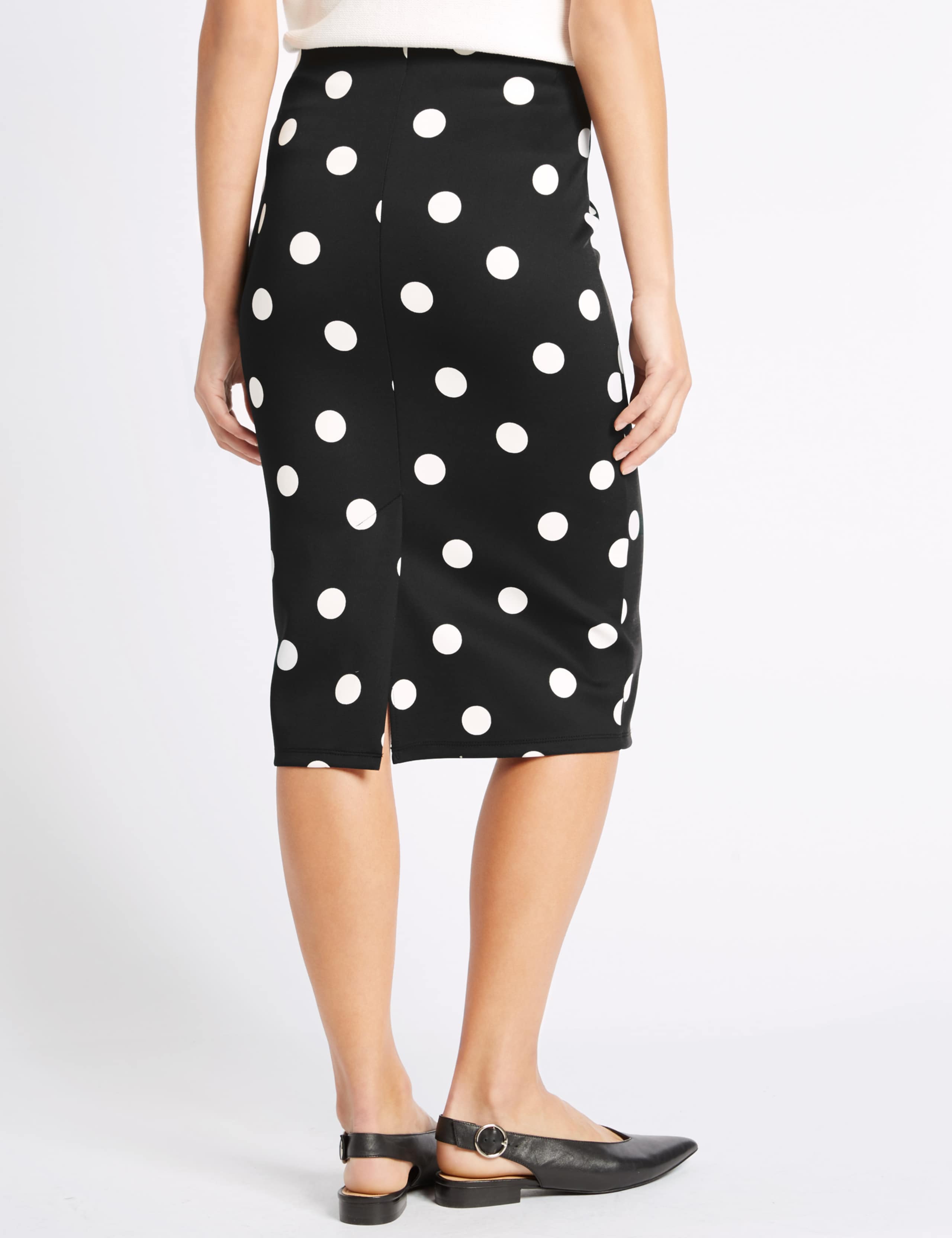 Scuba Spot Pencil Midi Skirt 4 of 5