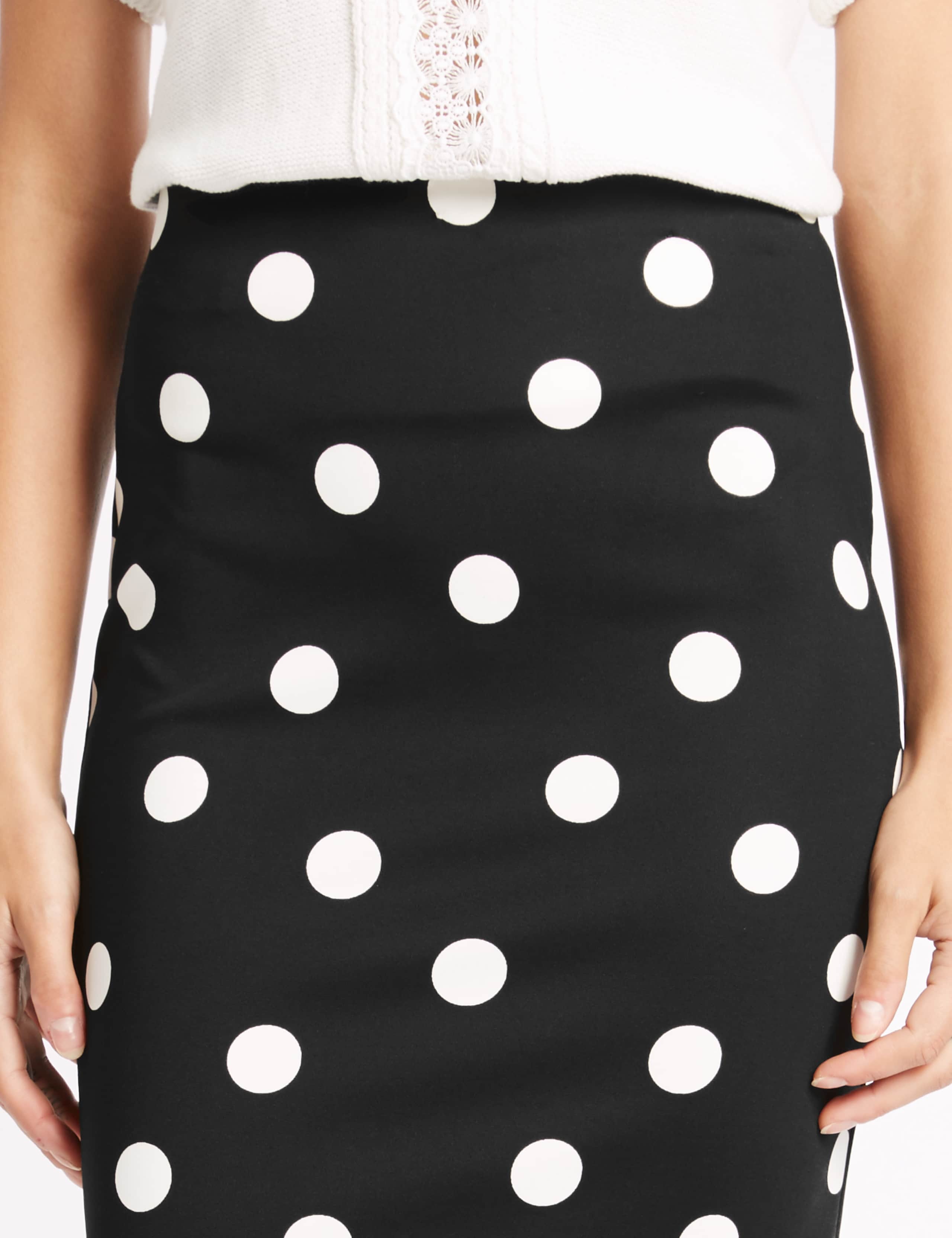 Scuba Spot Pencil Midi Skirt 5 of 5