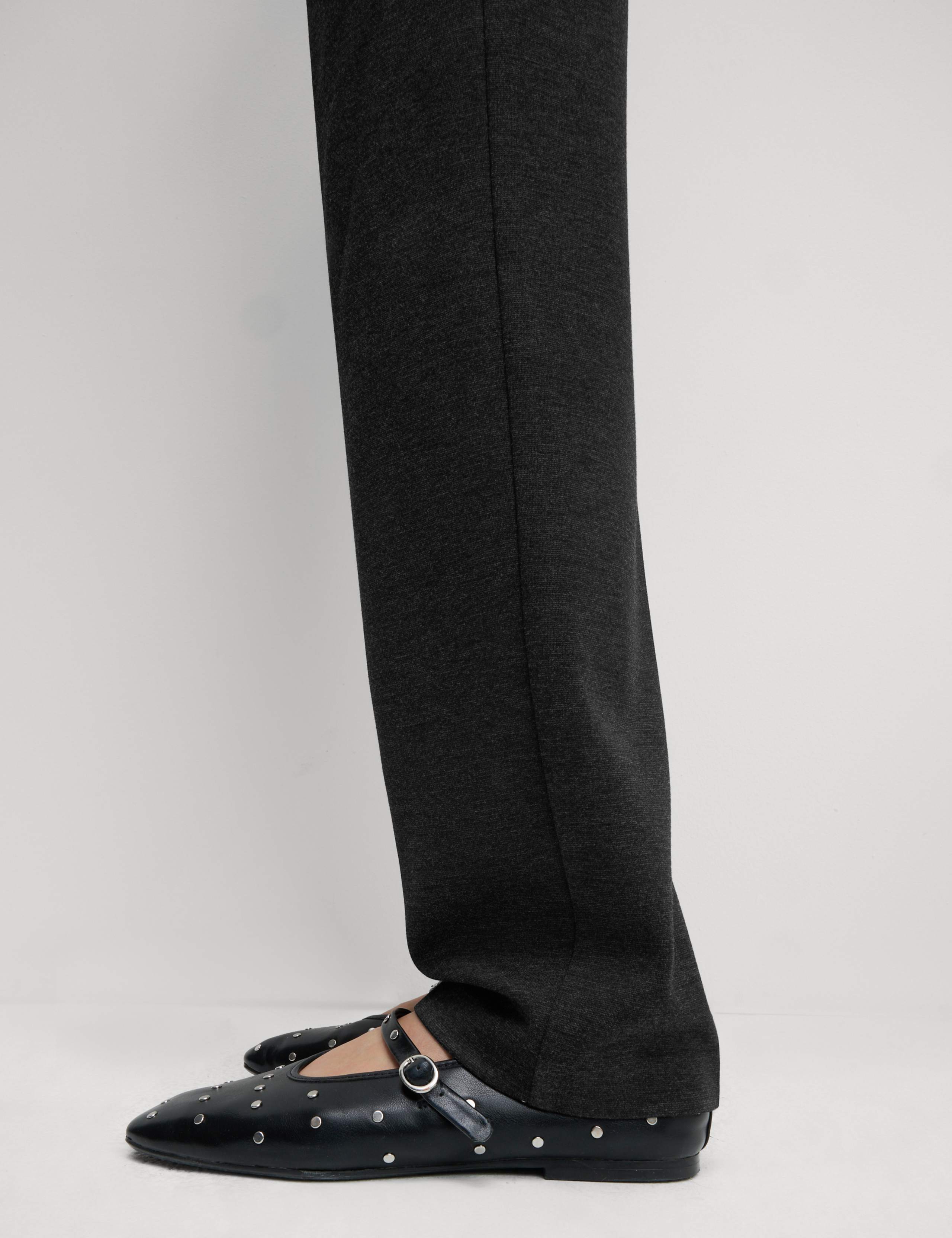 Jersey Straight Leg Trousers with Stretch 3 of 5