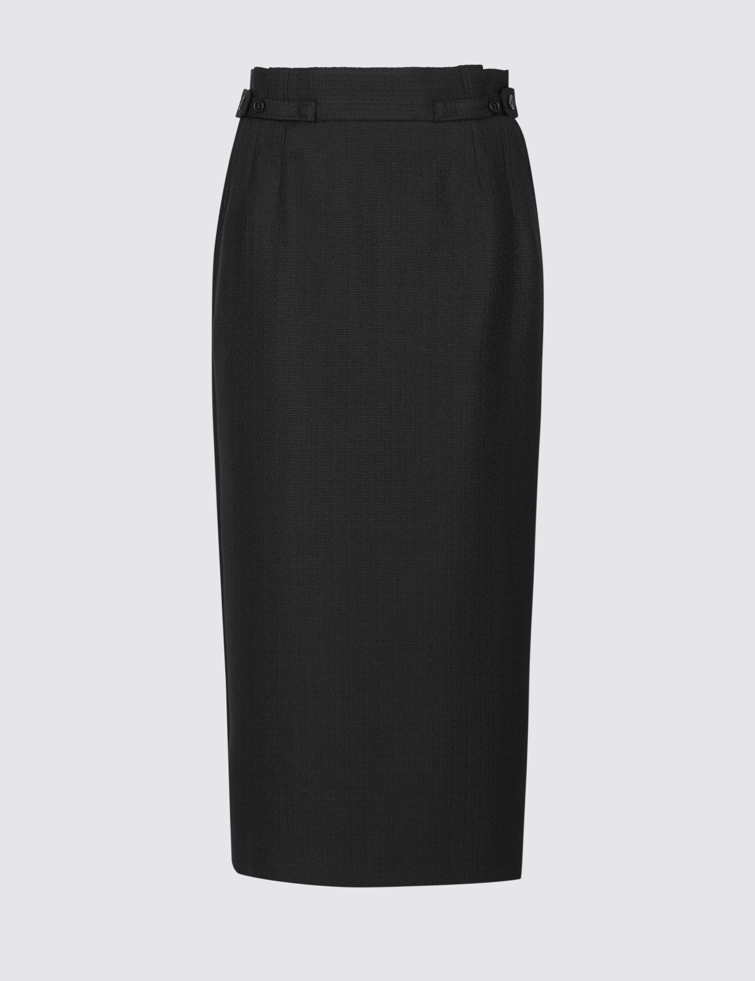 Textured Pencil Midi Skirt 2 of 5