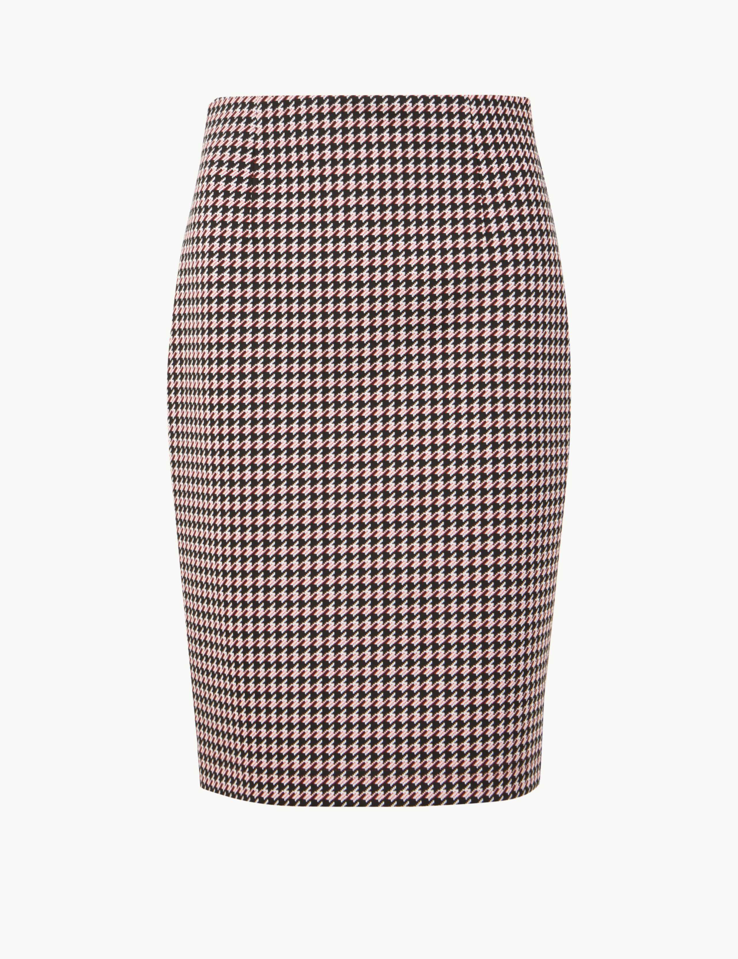 Jersey Dogtooth Pencil Skirt 2 of 4