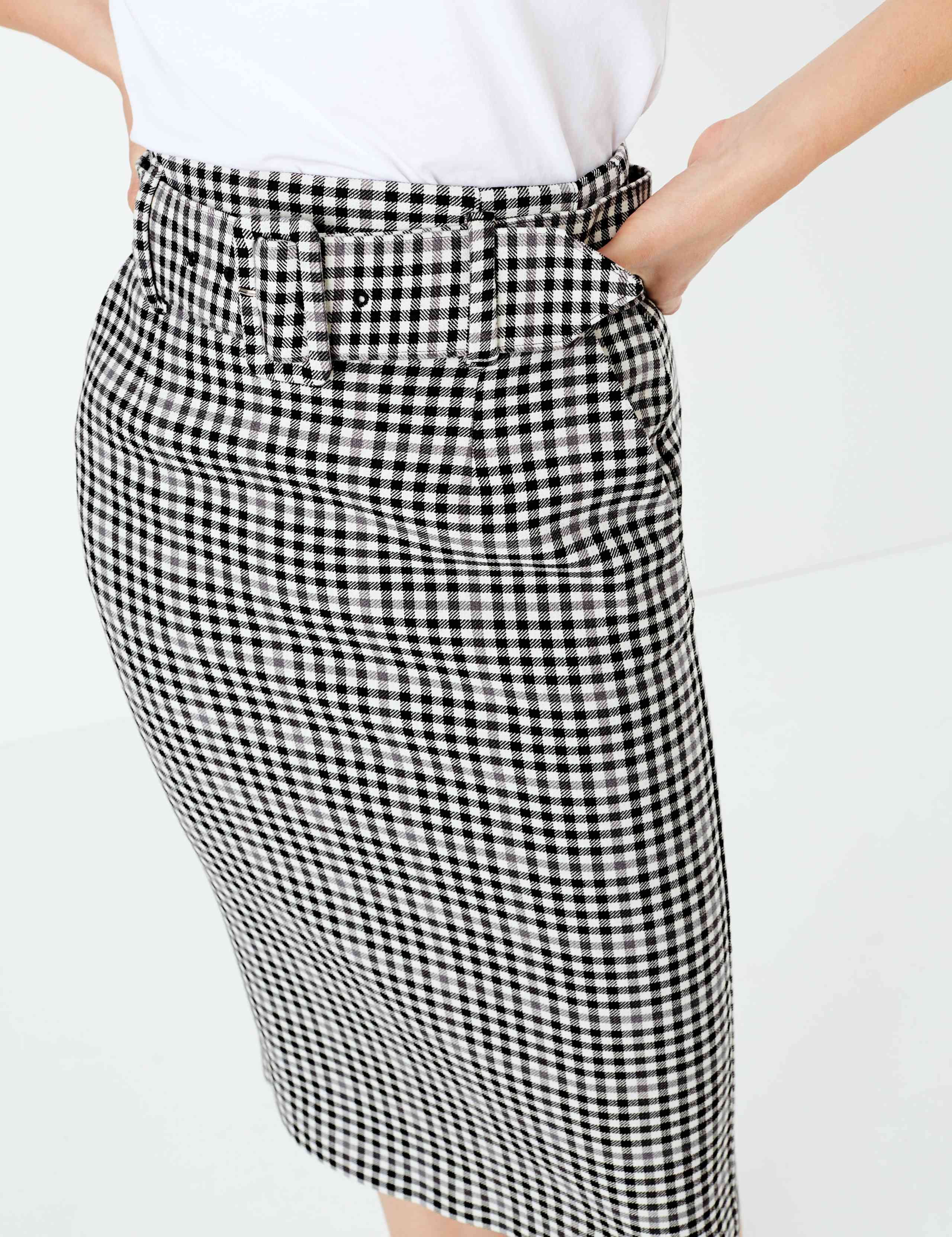 Gingham Pencil Skirt 9 of 10