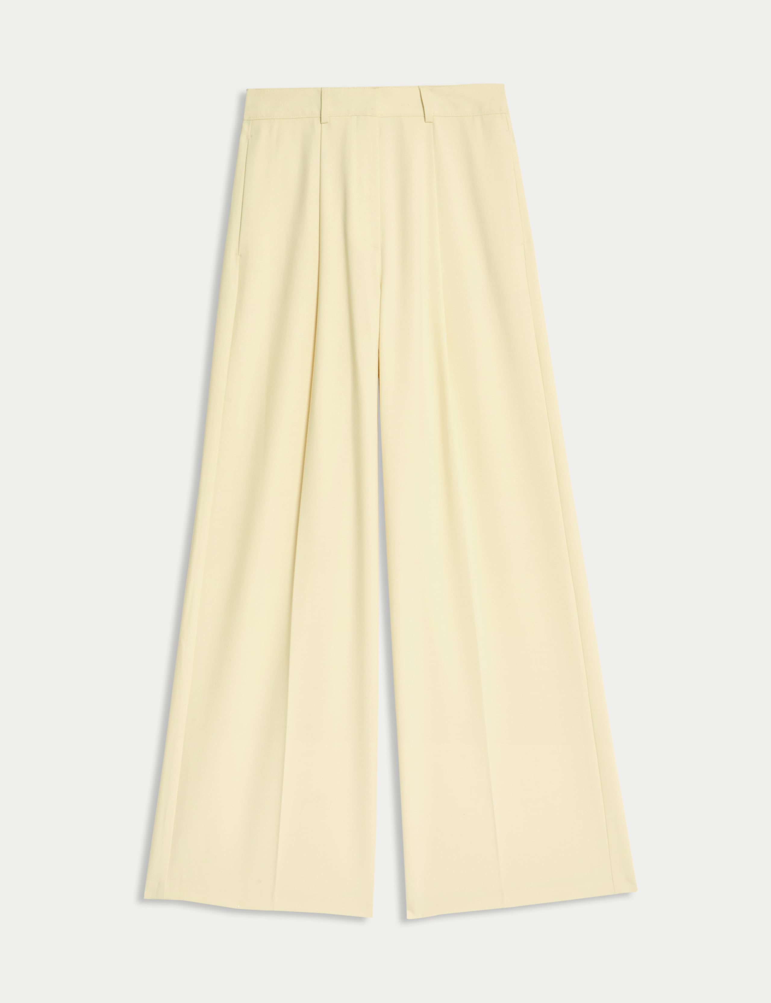 Woven Pleat Front Wide Leg Trousers 2 of 4