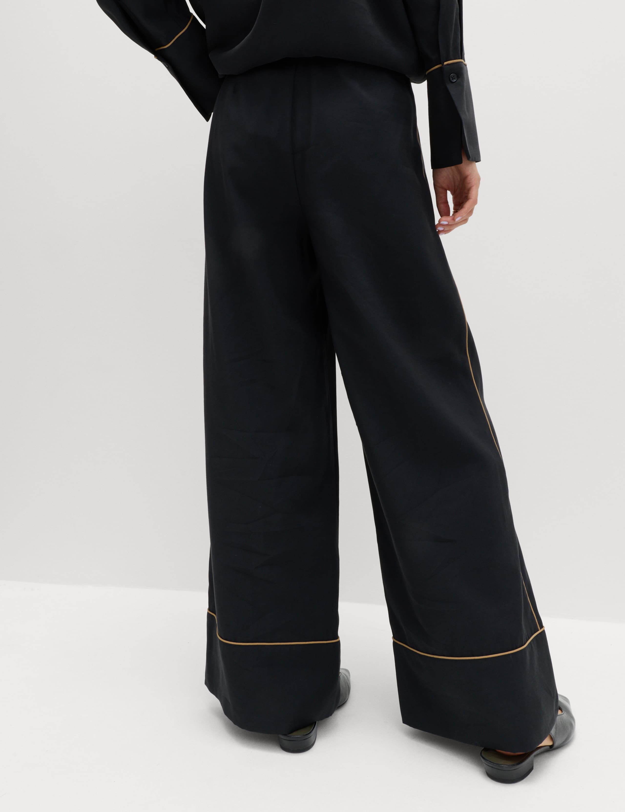 Contrast Trim Wide Leg Trousers 5 of 5