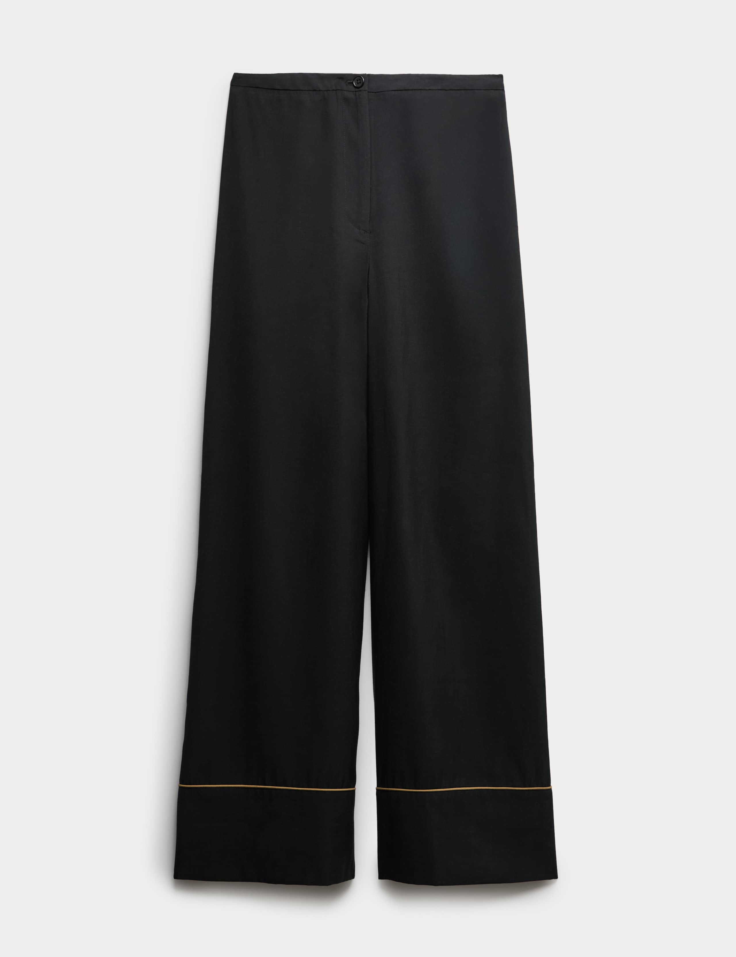 Contrast Trim Wide Leg Trousers 2 of 5