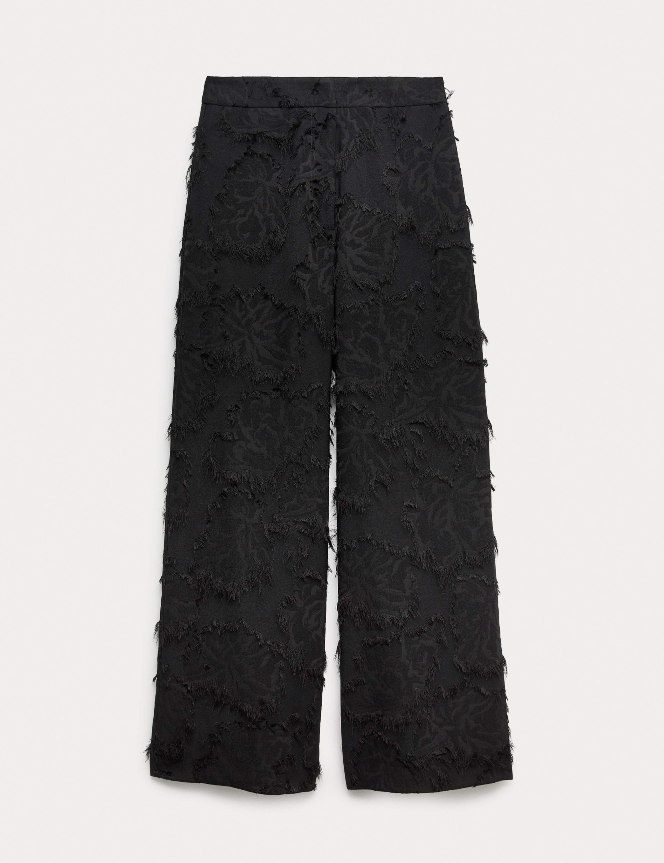Jacquard Fringe Wide Leg Trousers 2 of 7