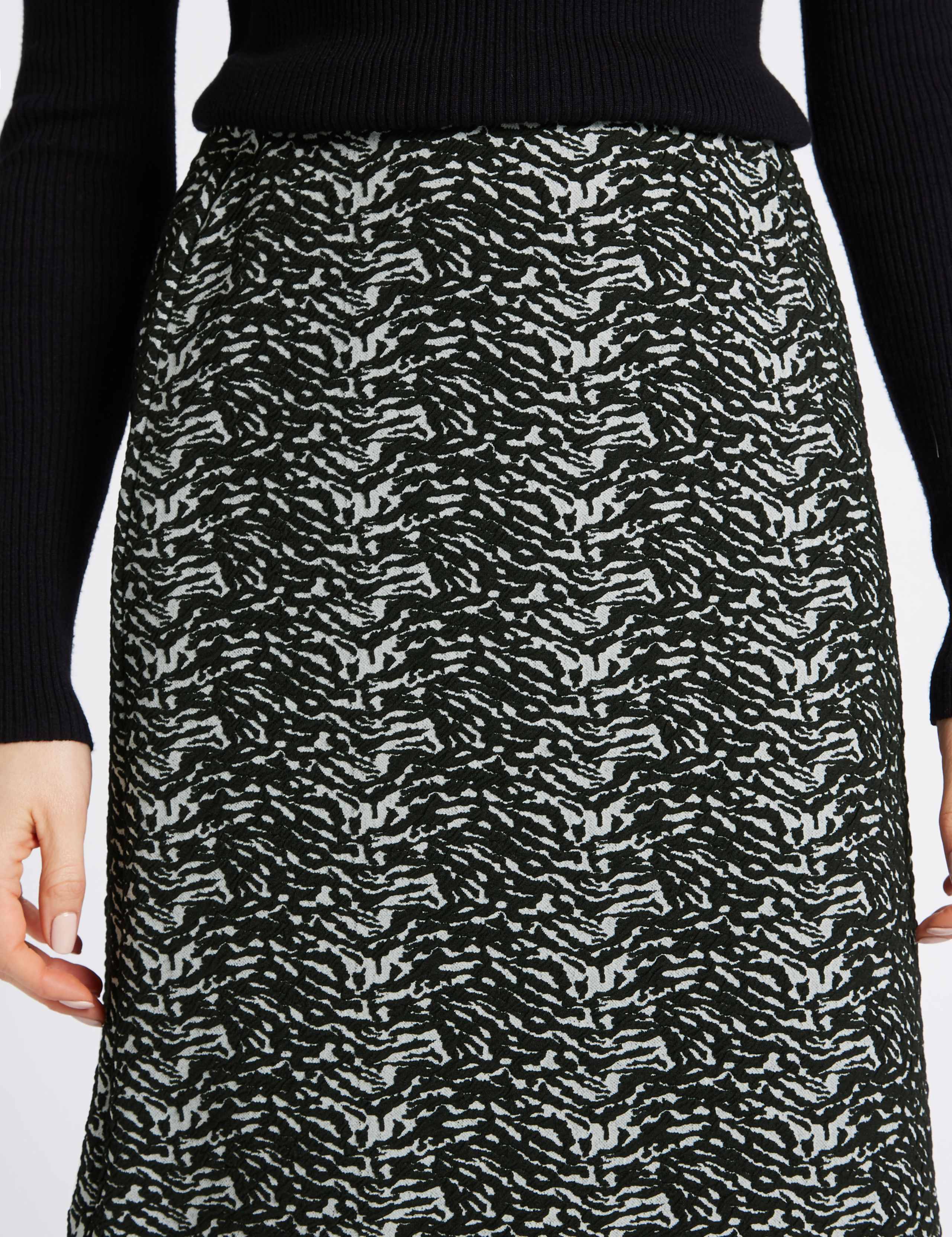 Jacquard Print A-Line Mini Skirt 5 of 5