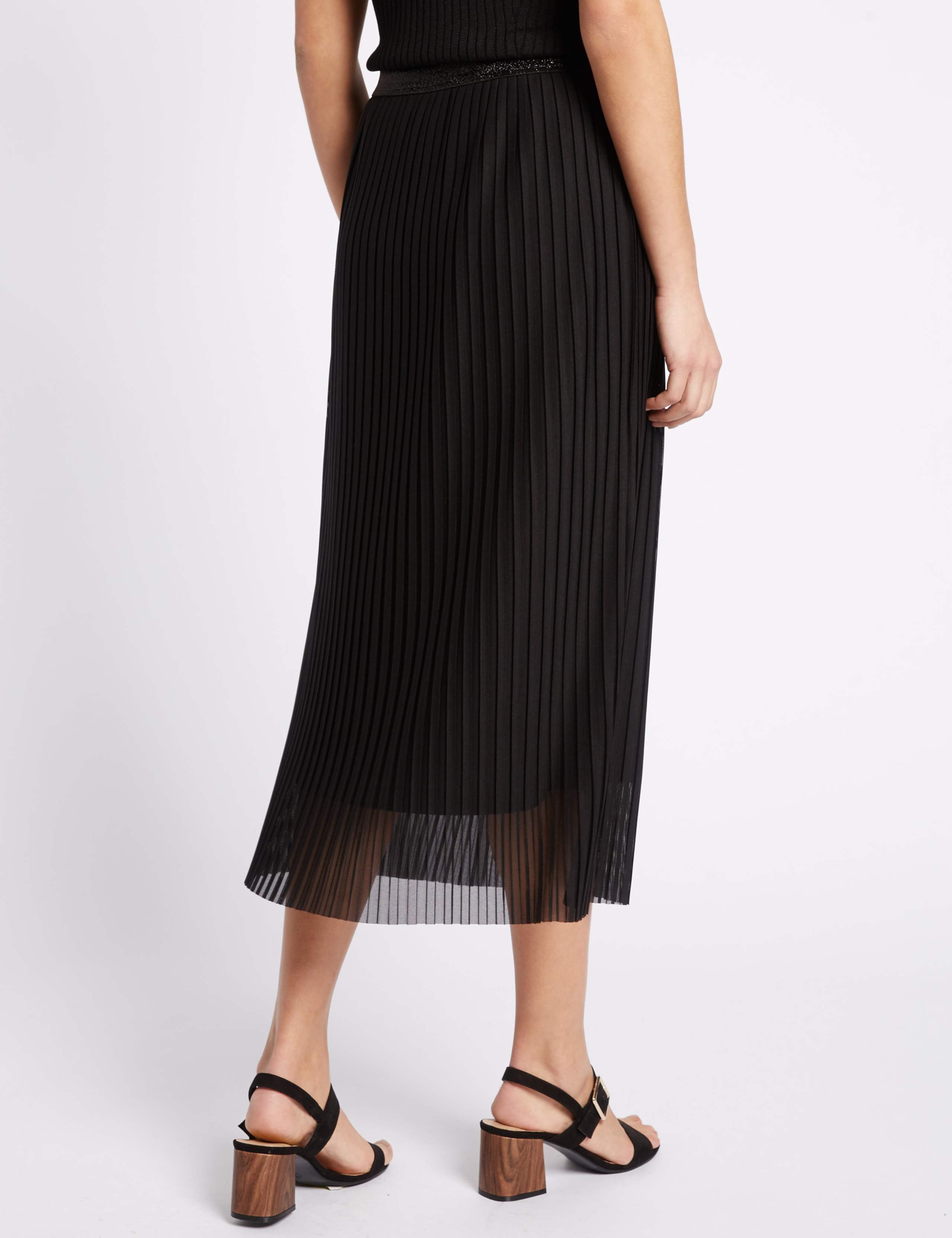 Pleated A-Line Midi Skirt 4 of 5