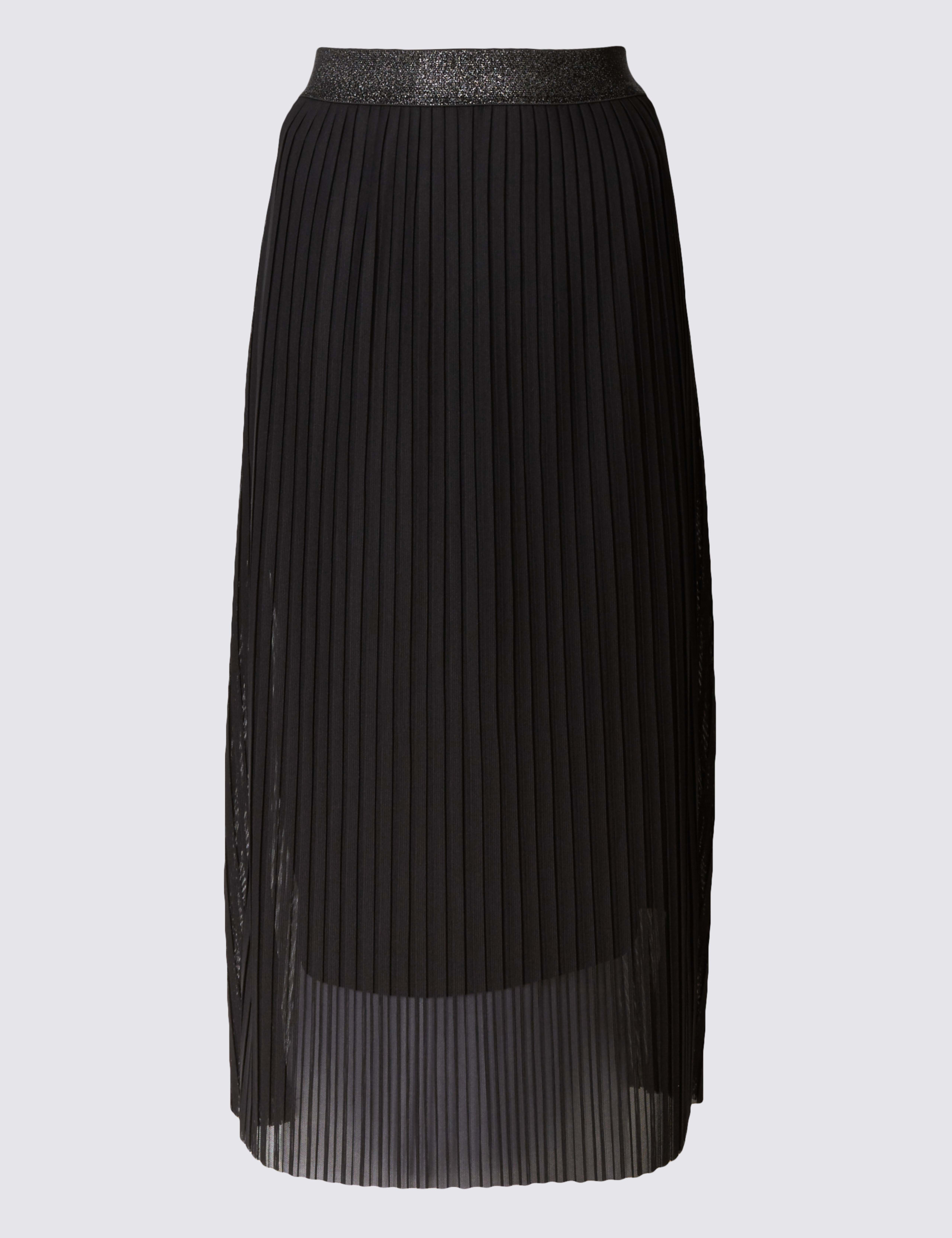 Pleated A-Line Midi Skirt 2 of 5