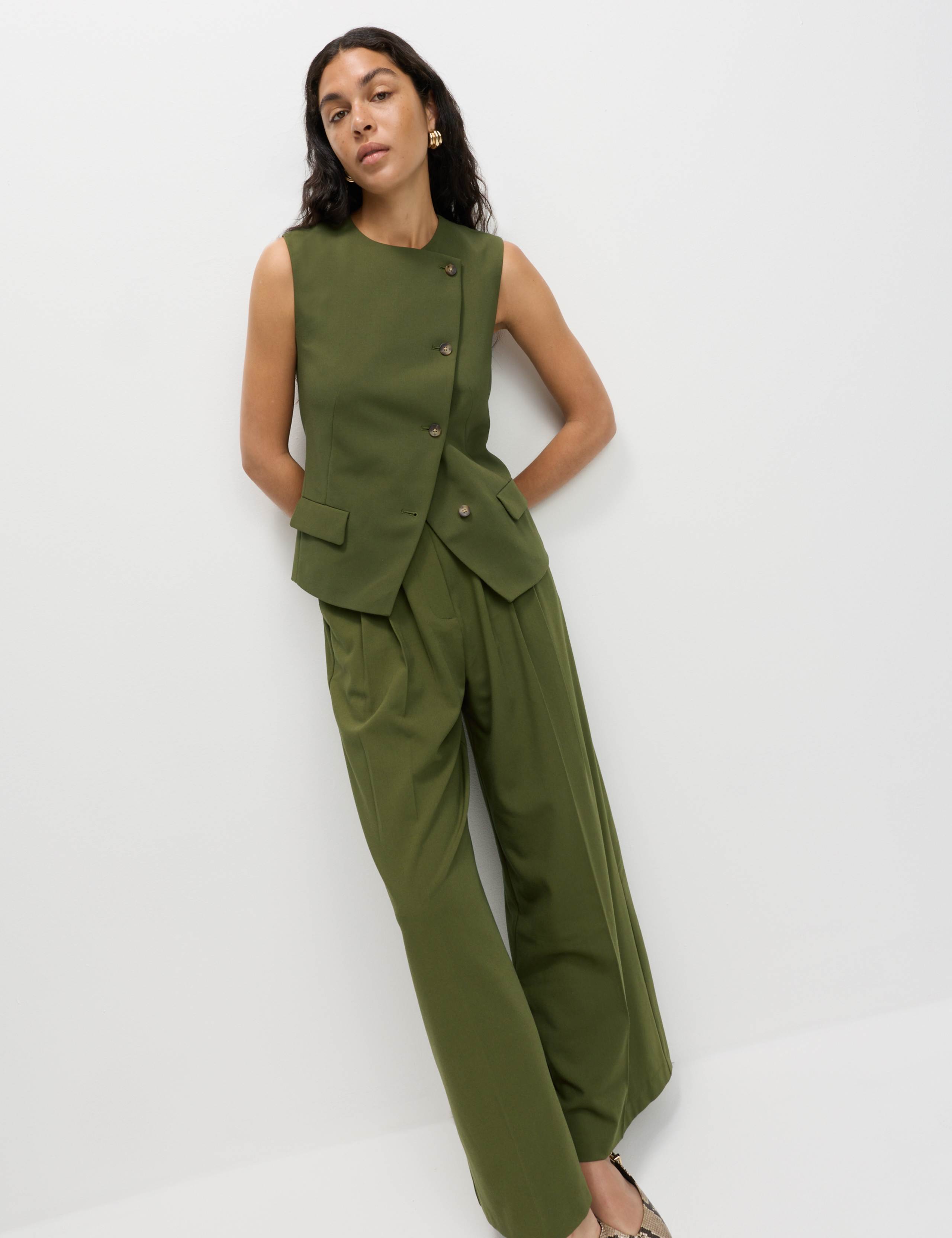 Panelled Asymmetric Waistcoat 3 of 6