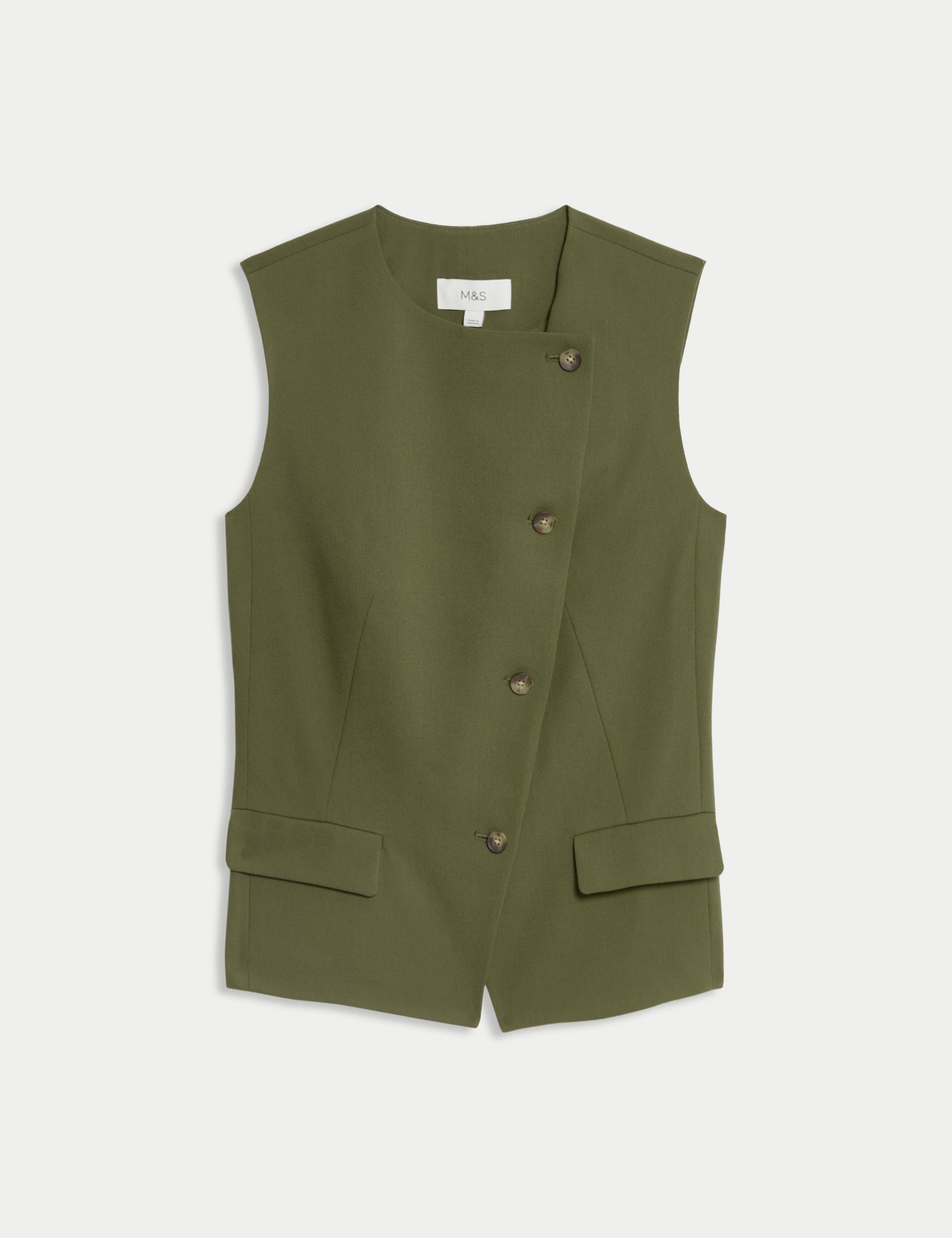Panelled Asymmetric Waistcoat 2 of 6