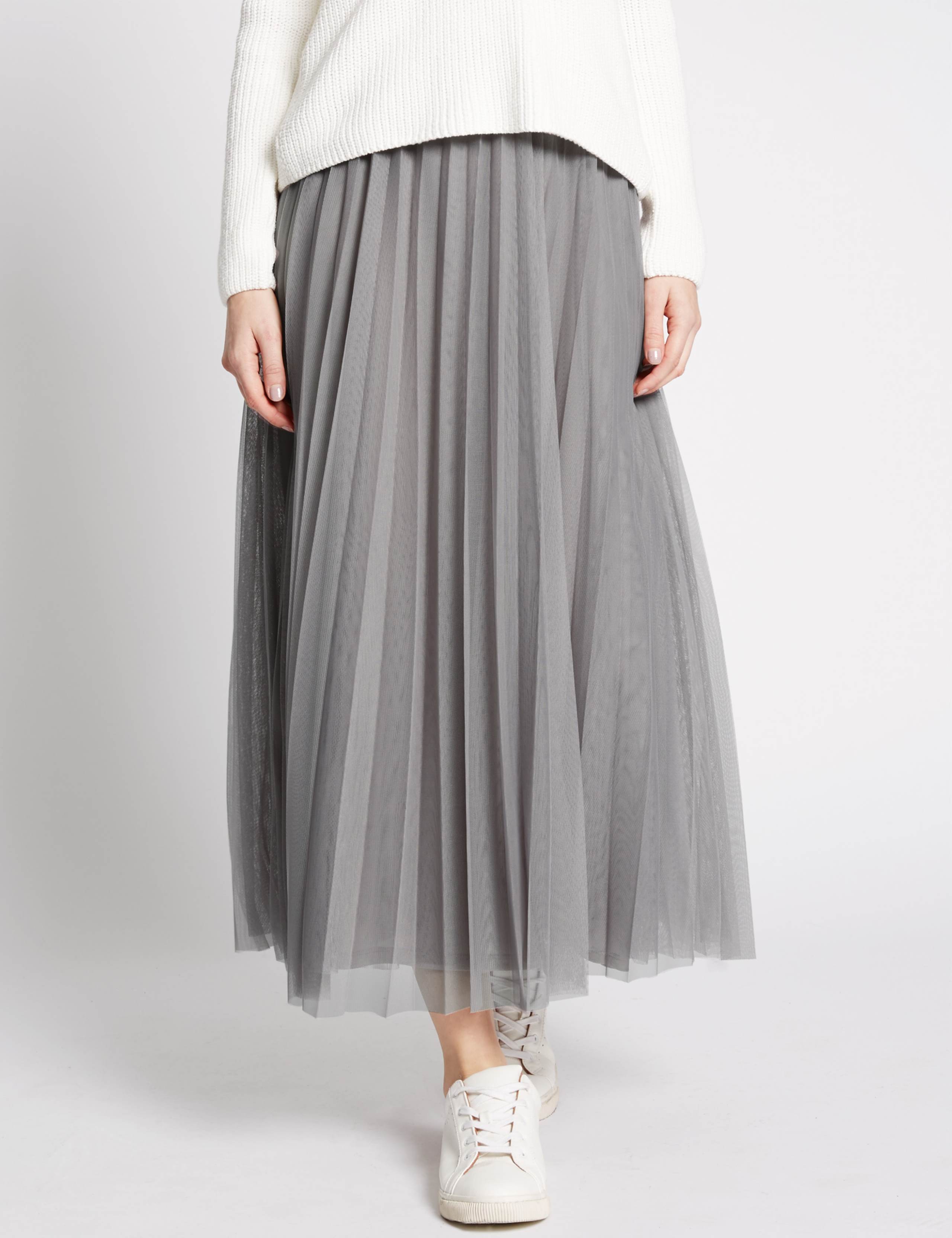 Mesh A-Line Skirt 1 of 4