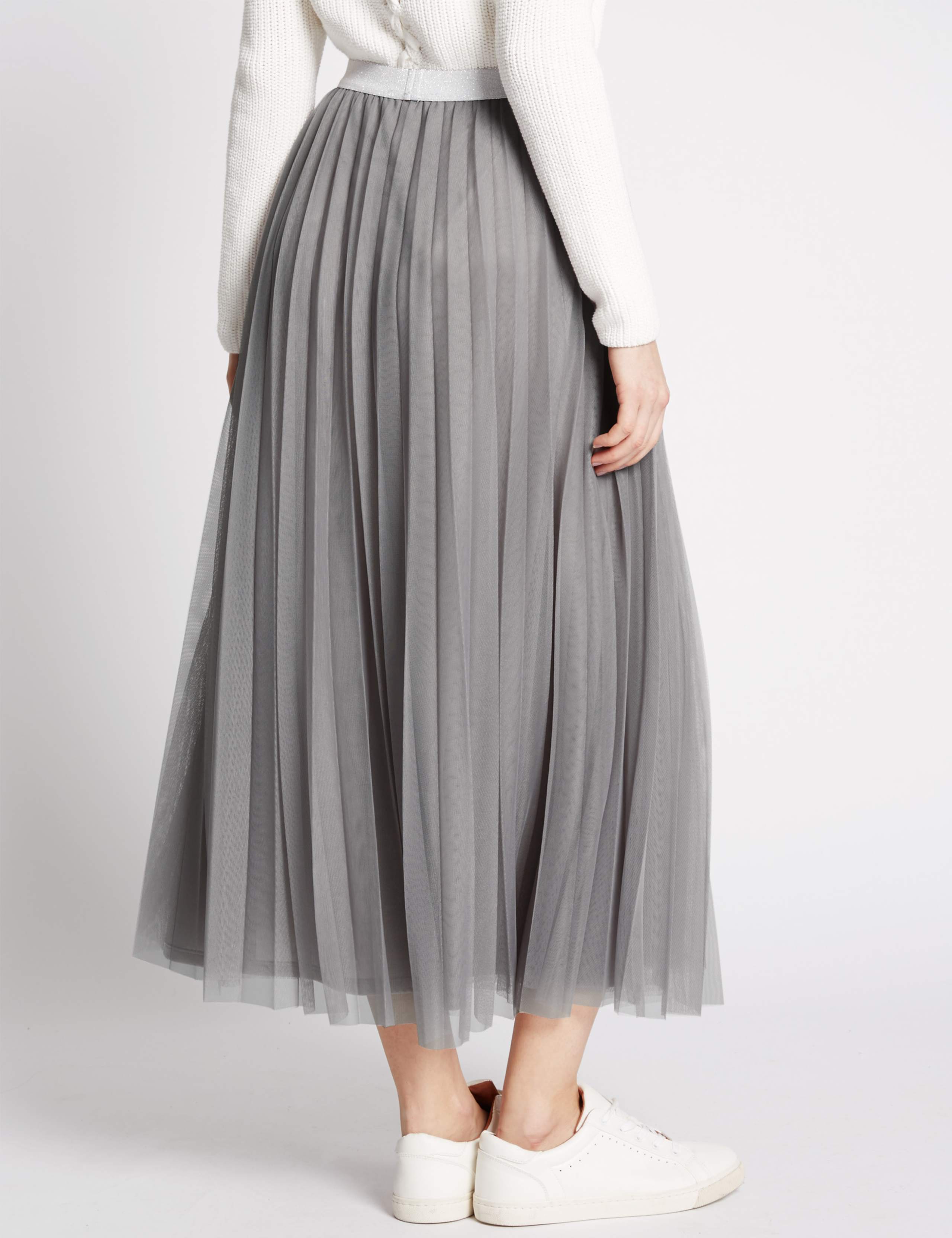 Mesh A-Line Skirt 3 of 4