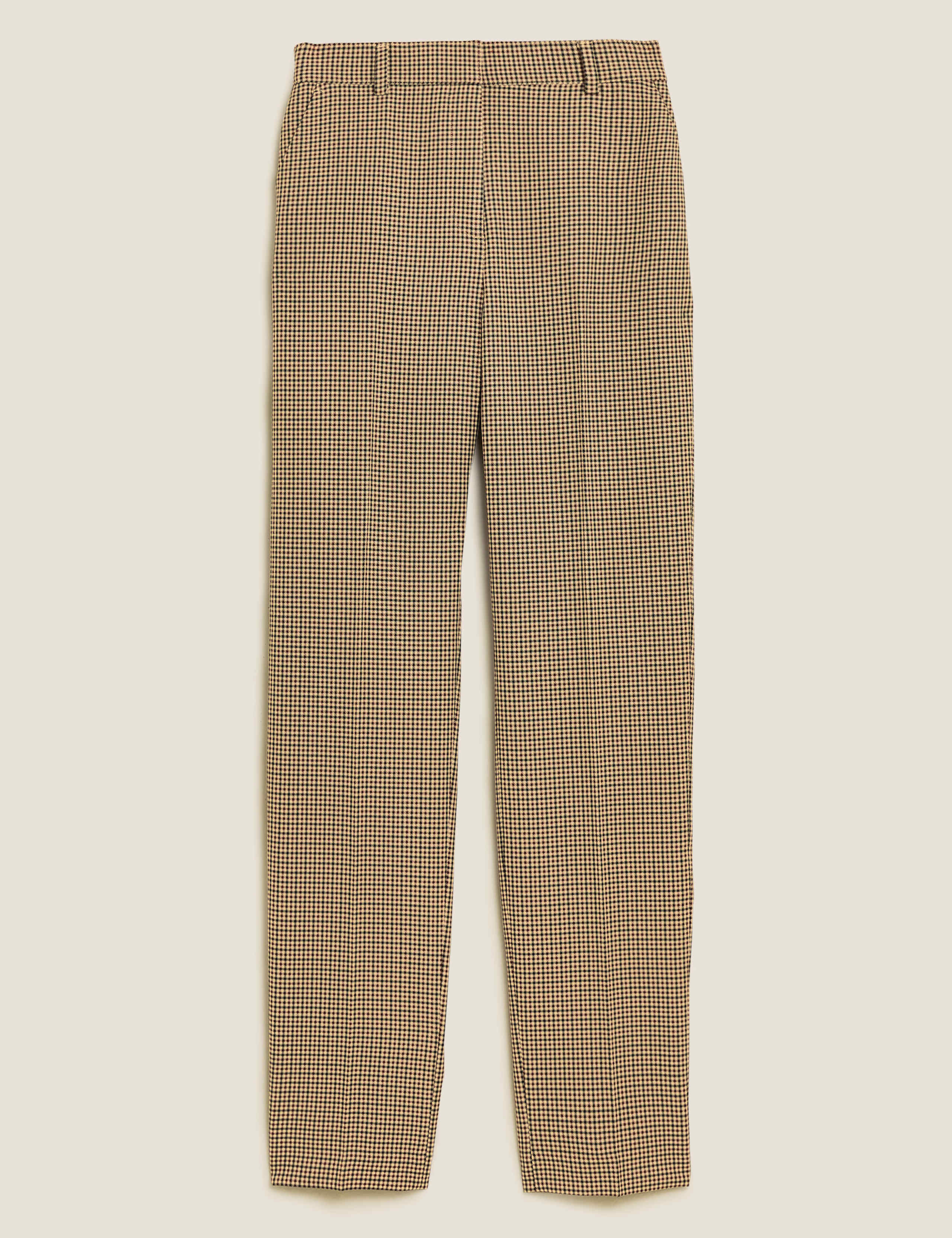 Checked Straight Leg Ankle Grazer Trousers 2 of 5