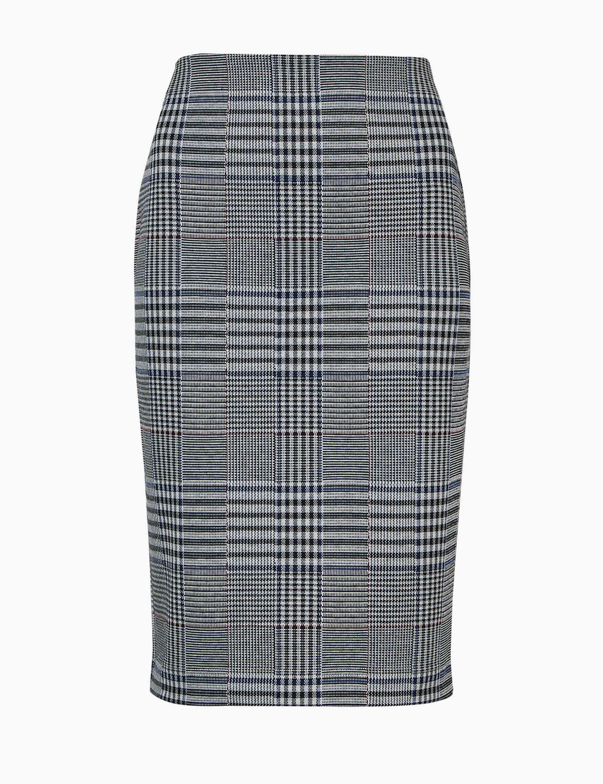 Checked Pencil Skirt 2 of 4