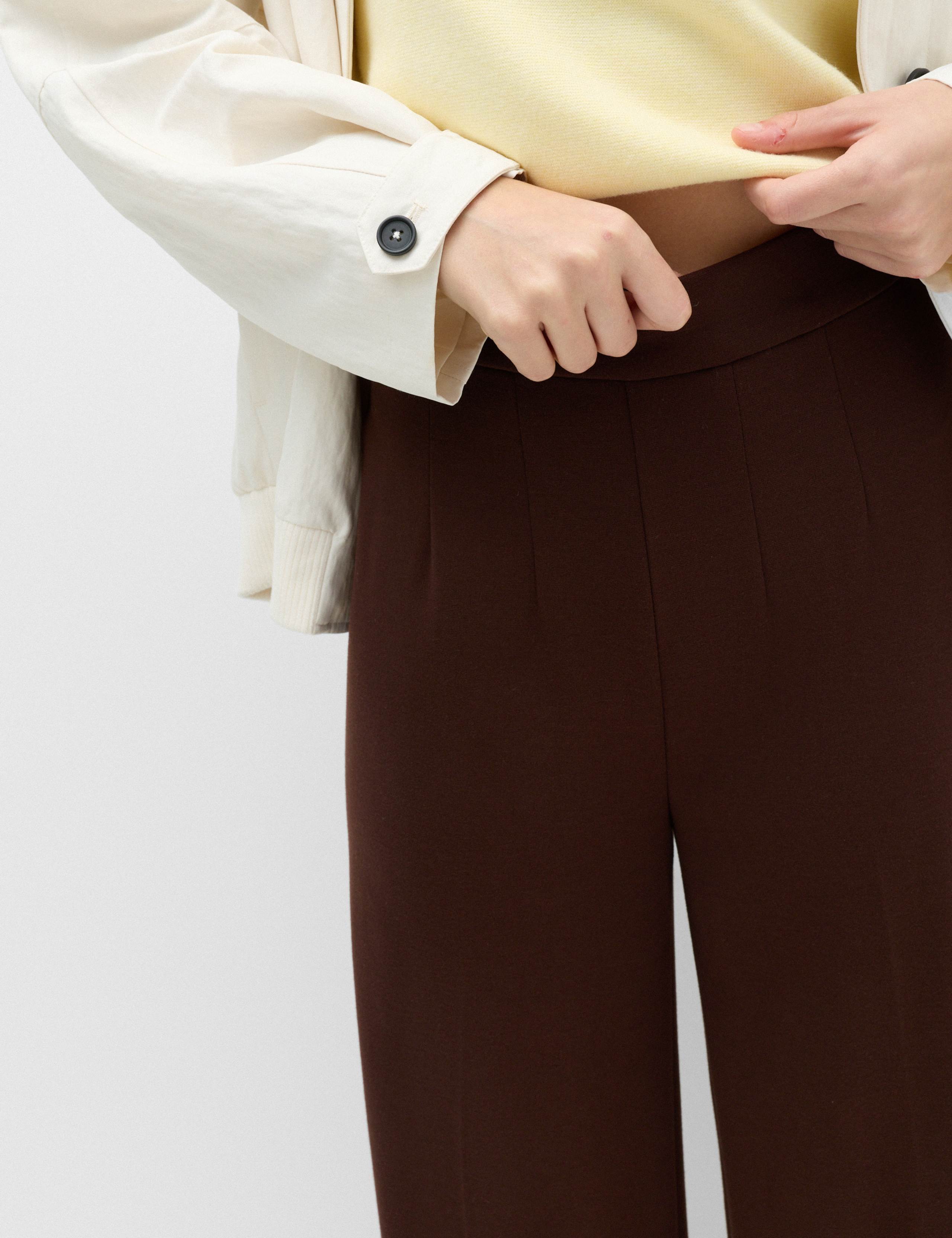 Jersey Wide Leg Trousers with Stretch 3 of 6