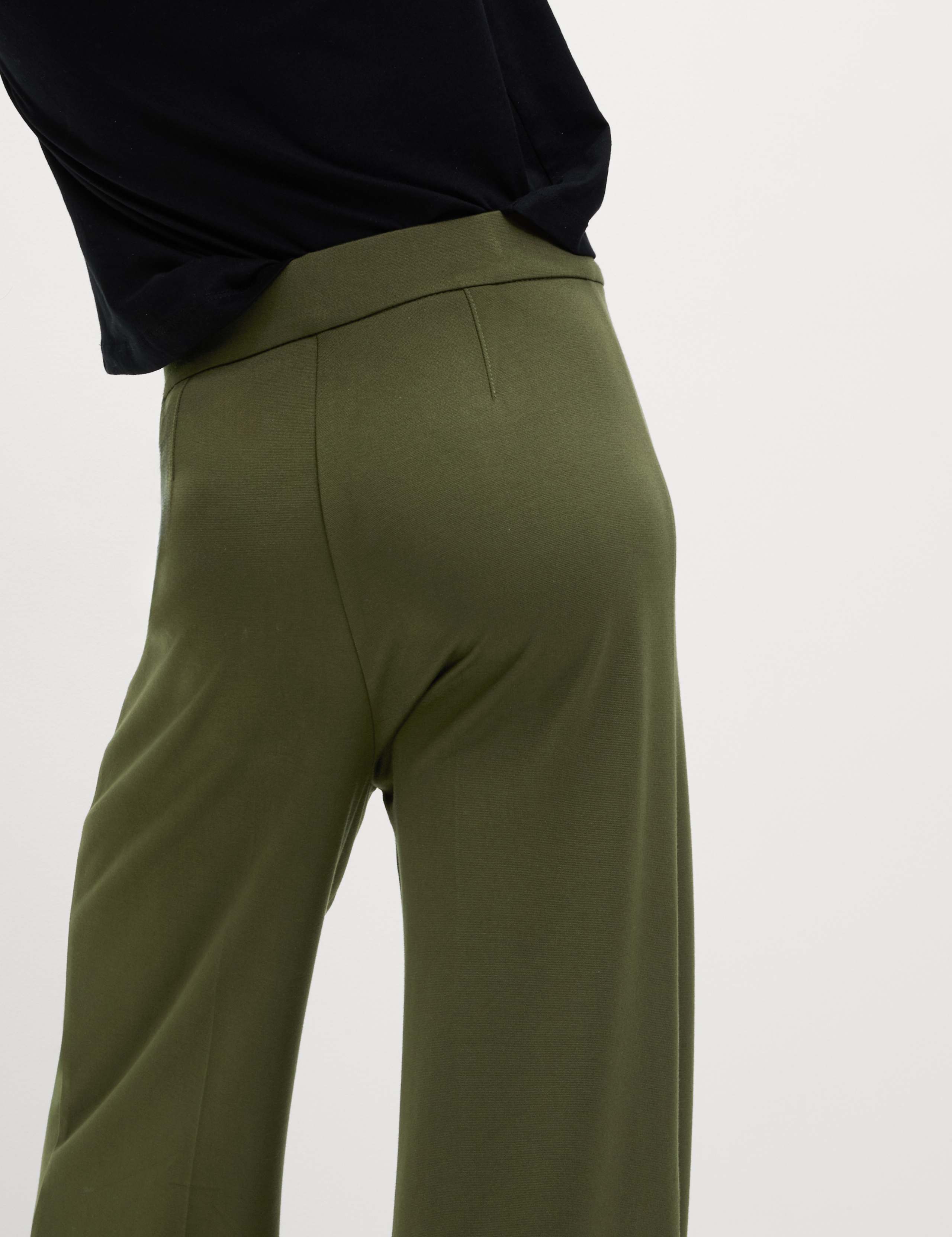 Jersey Wide Leg Trousers with Stretch 6 of 6