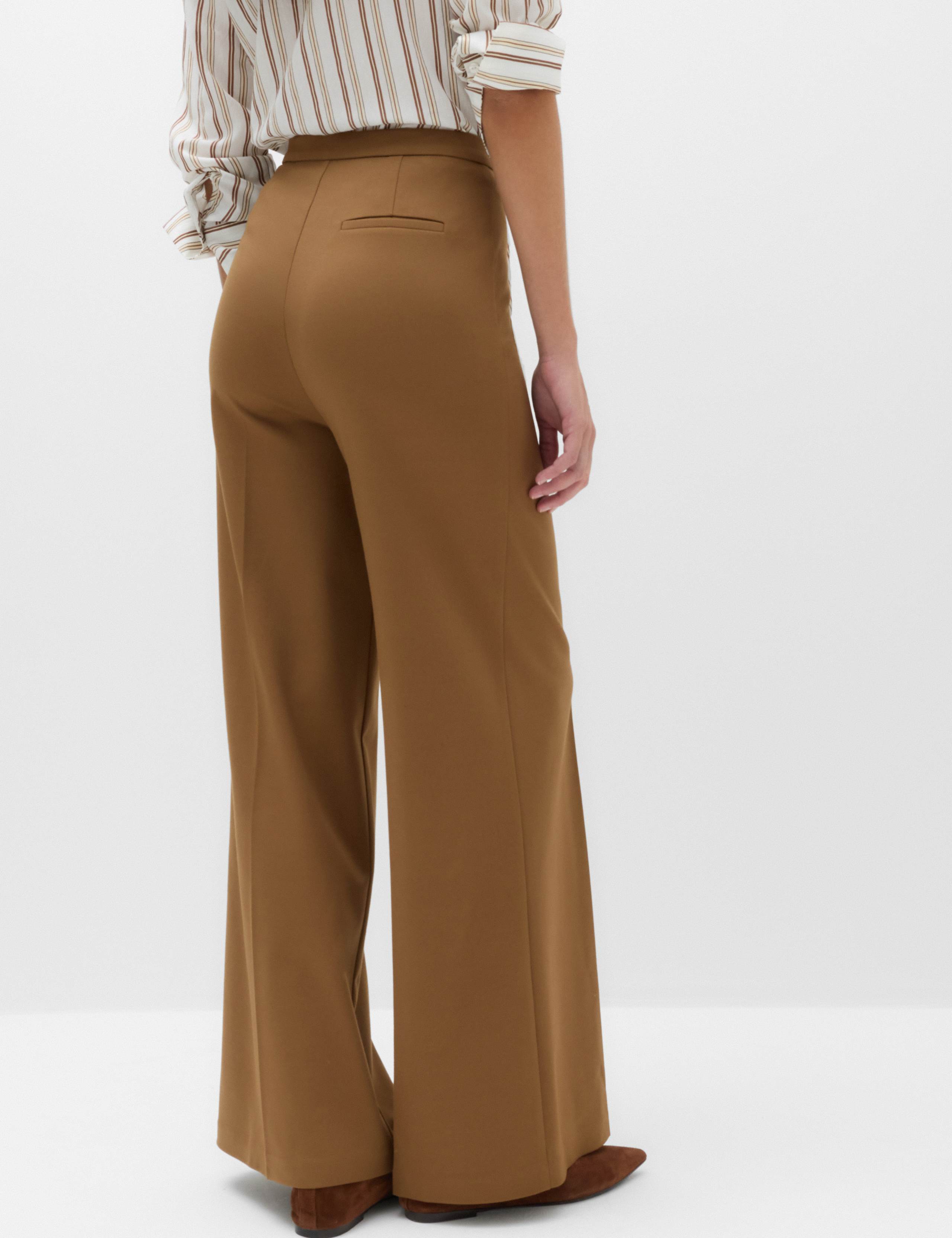Jersey Wide Leg Trousers with Stretch 5 of 6