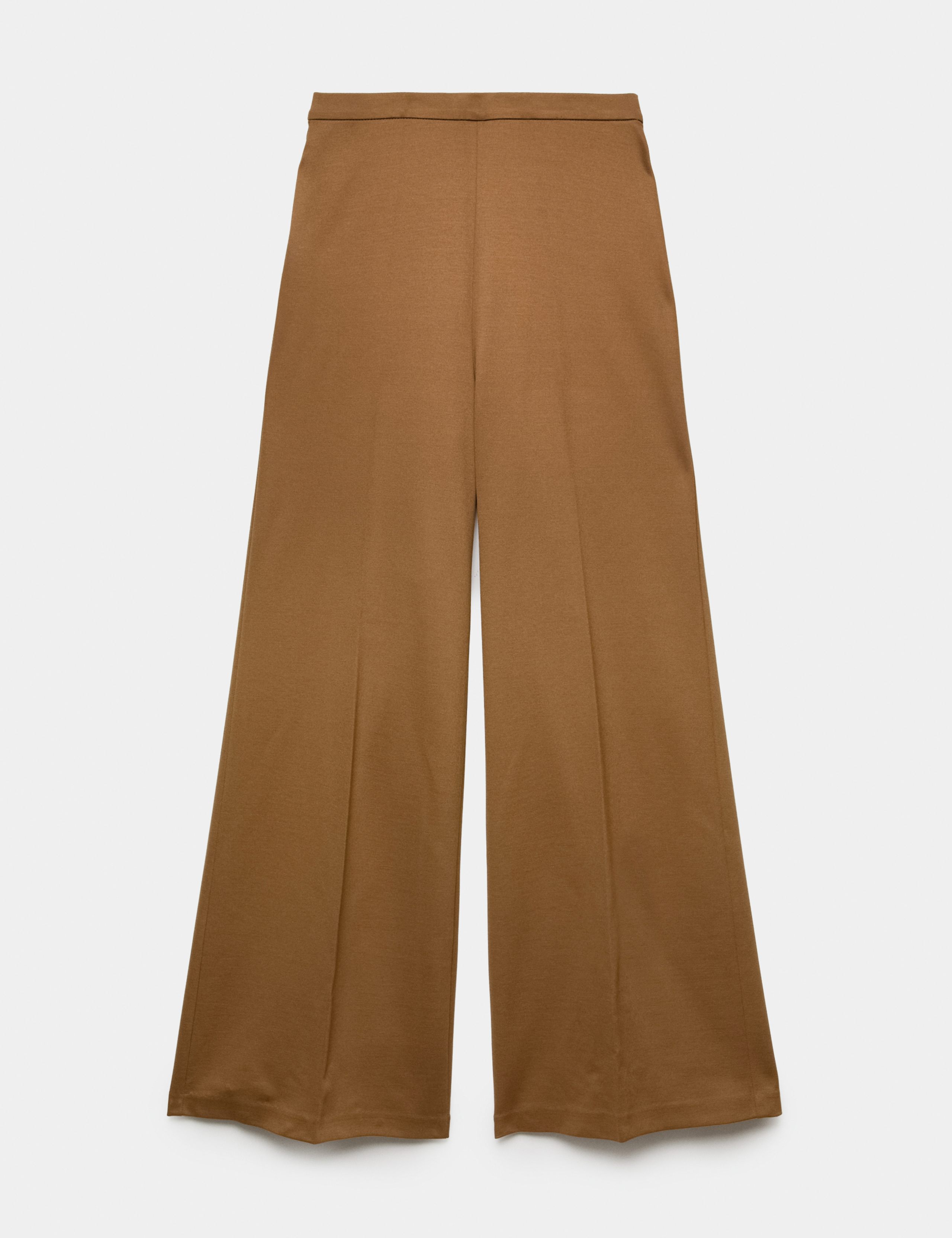 Jersey Wide Leg Trousers with Stretch 2 of 6