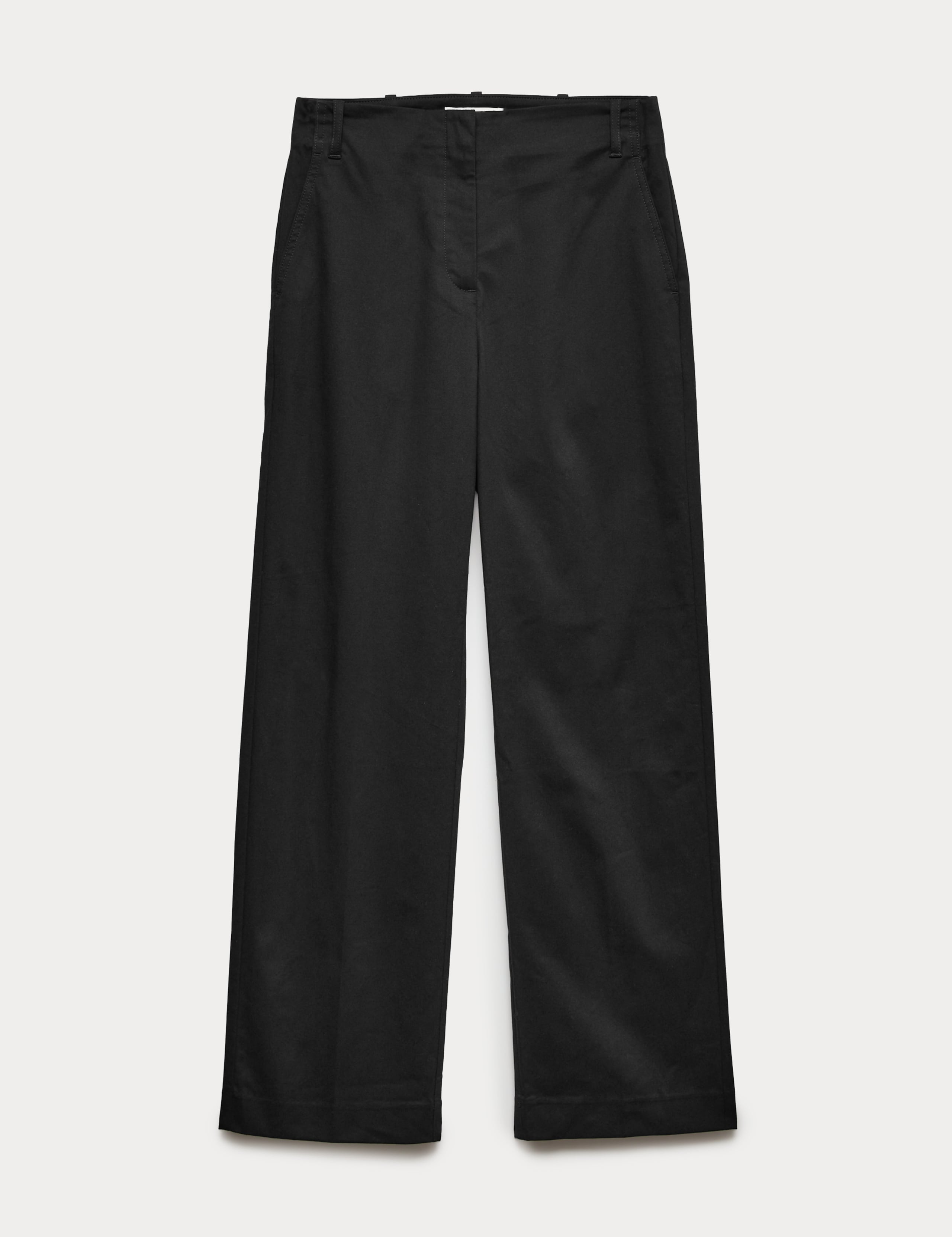 Cotton Rich Straight Leg Trousers 1 of 1