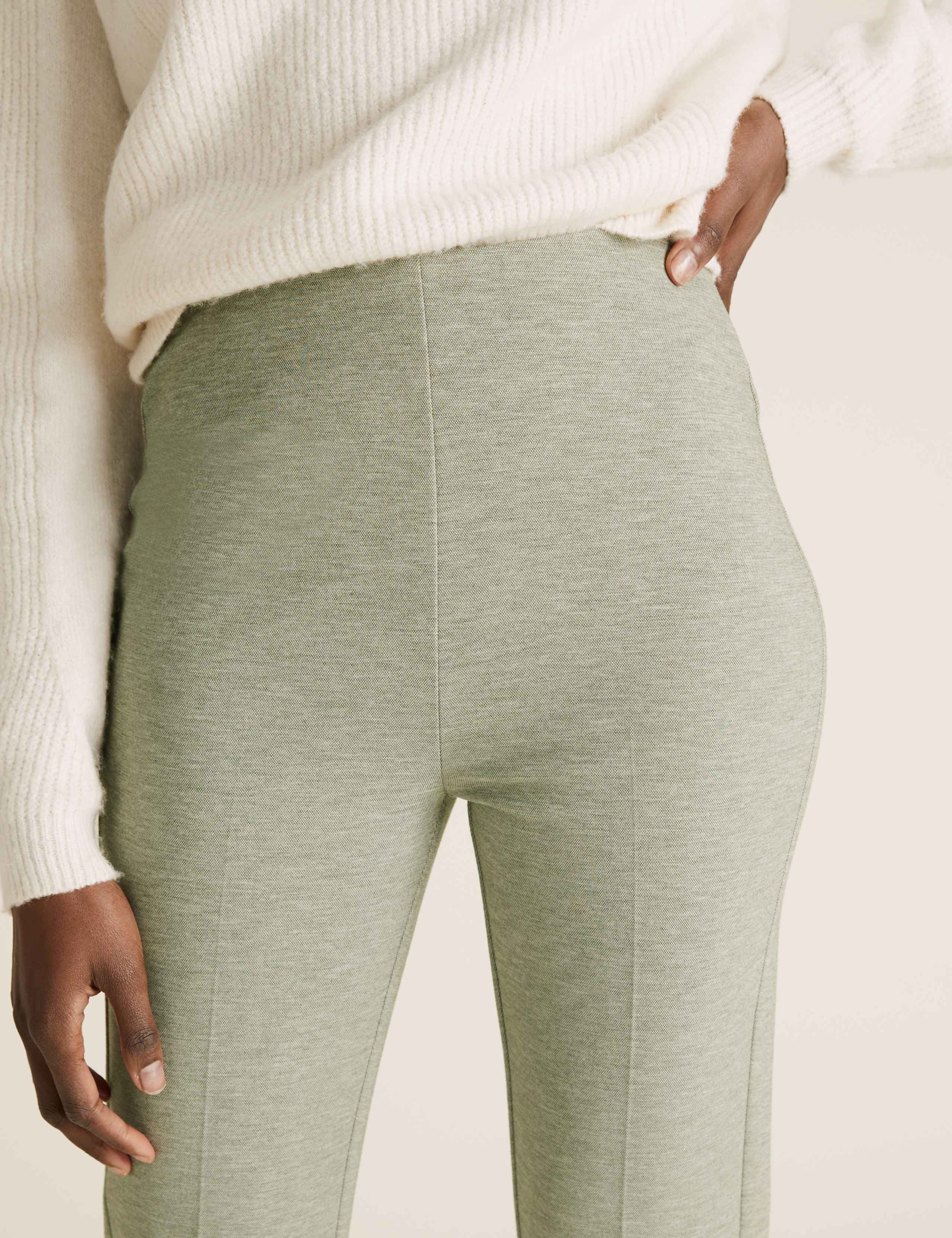 Jersey Flared Trousers 2 of 5