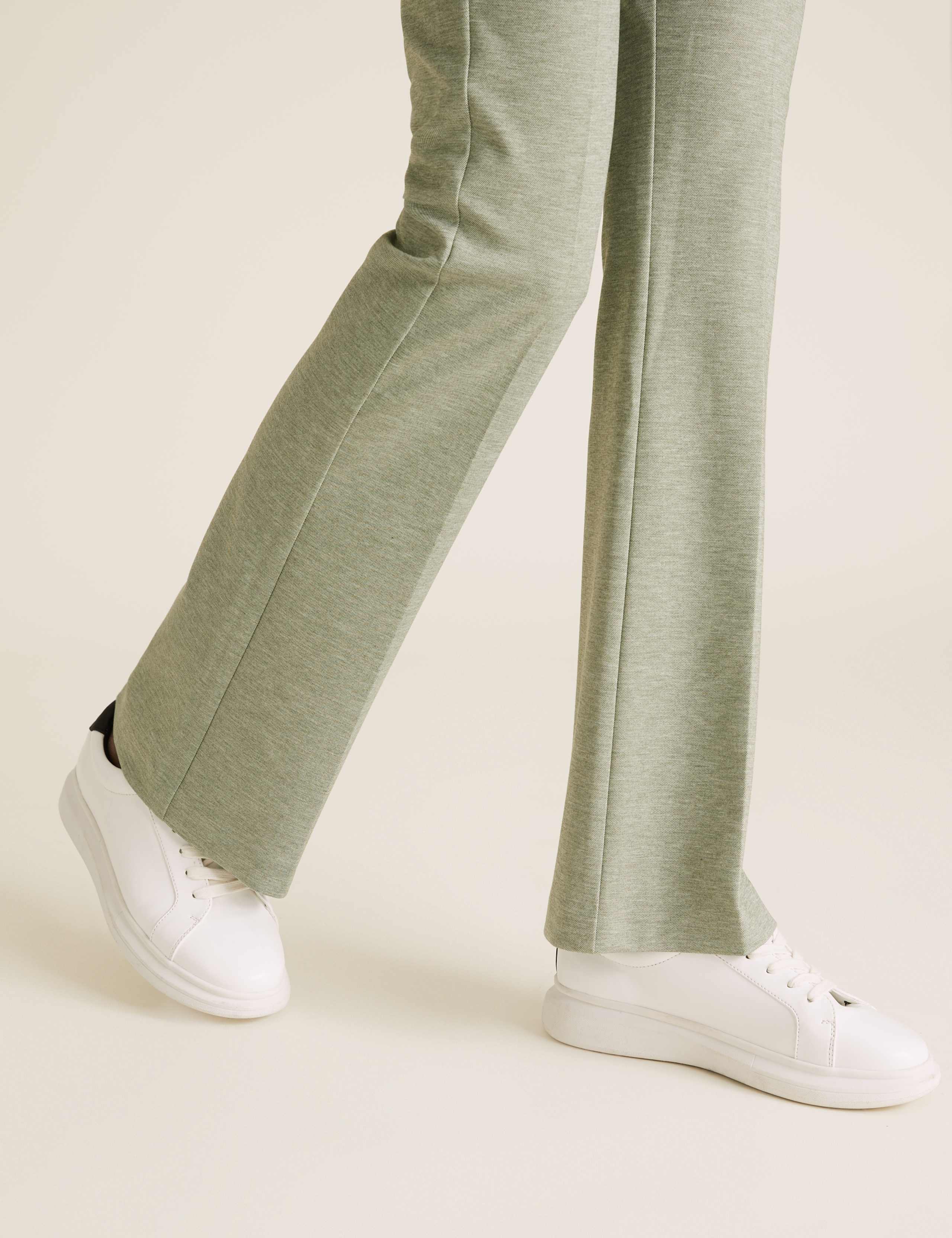 Jersey Flared Trousers 4 of 5
