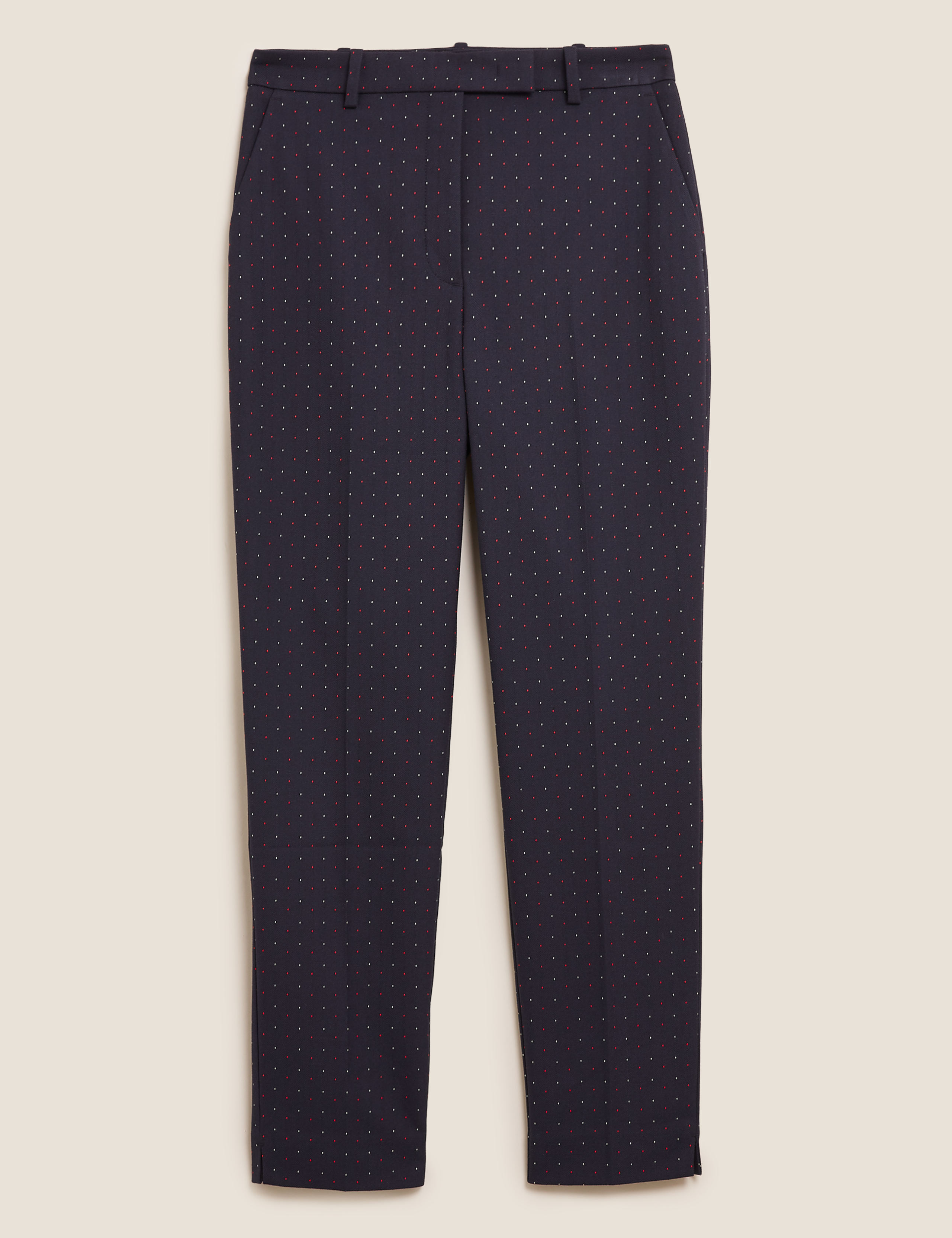 Mia Slim Pindot Ankle Grazer Trousers 2 of 6