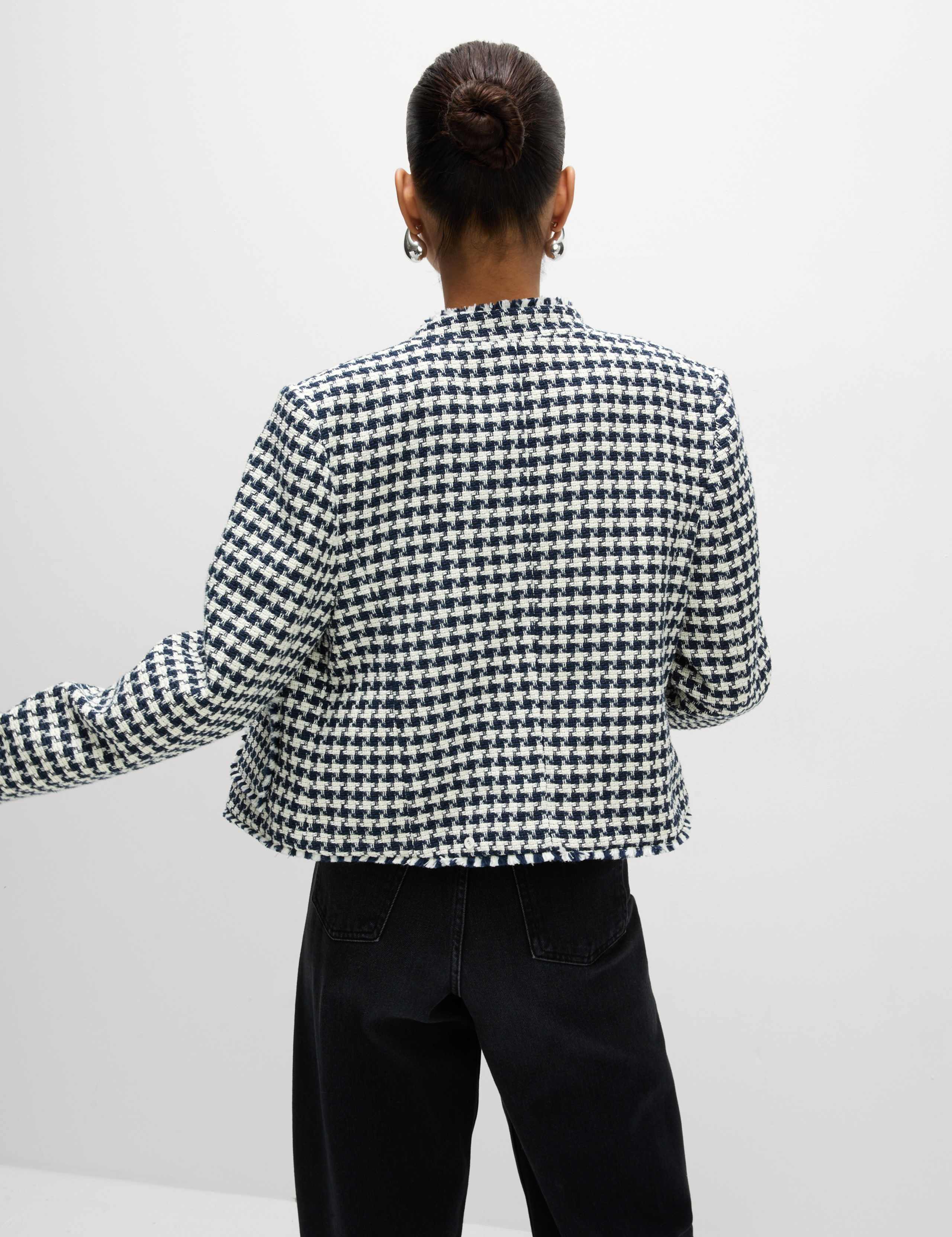 Tweed Checked Fringed Jacket 5 of 5
