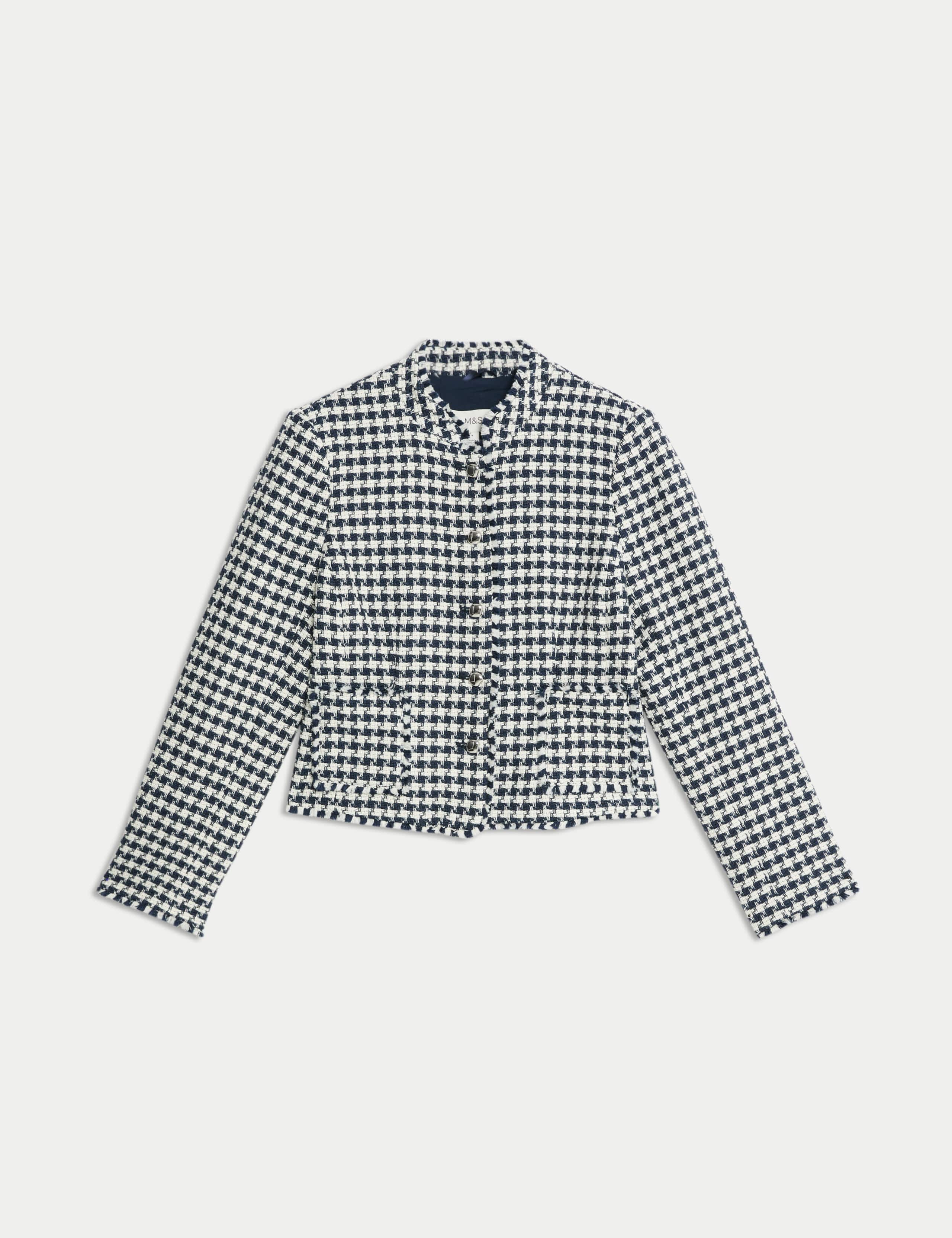 Tweed Checked Fringed Jacket 2 of 5