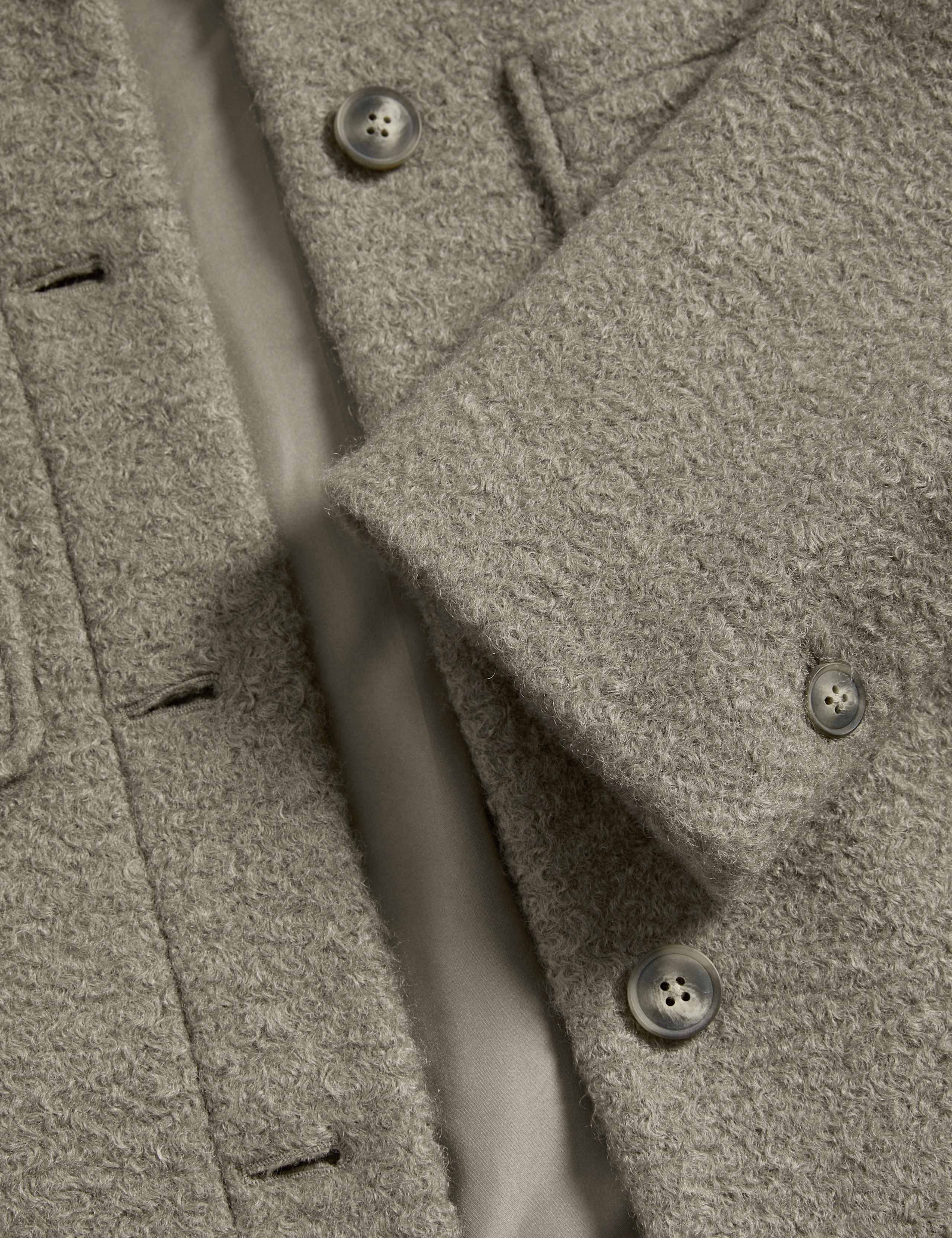 Textured Collared Bomber Jacket 6 of 6
