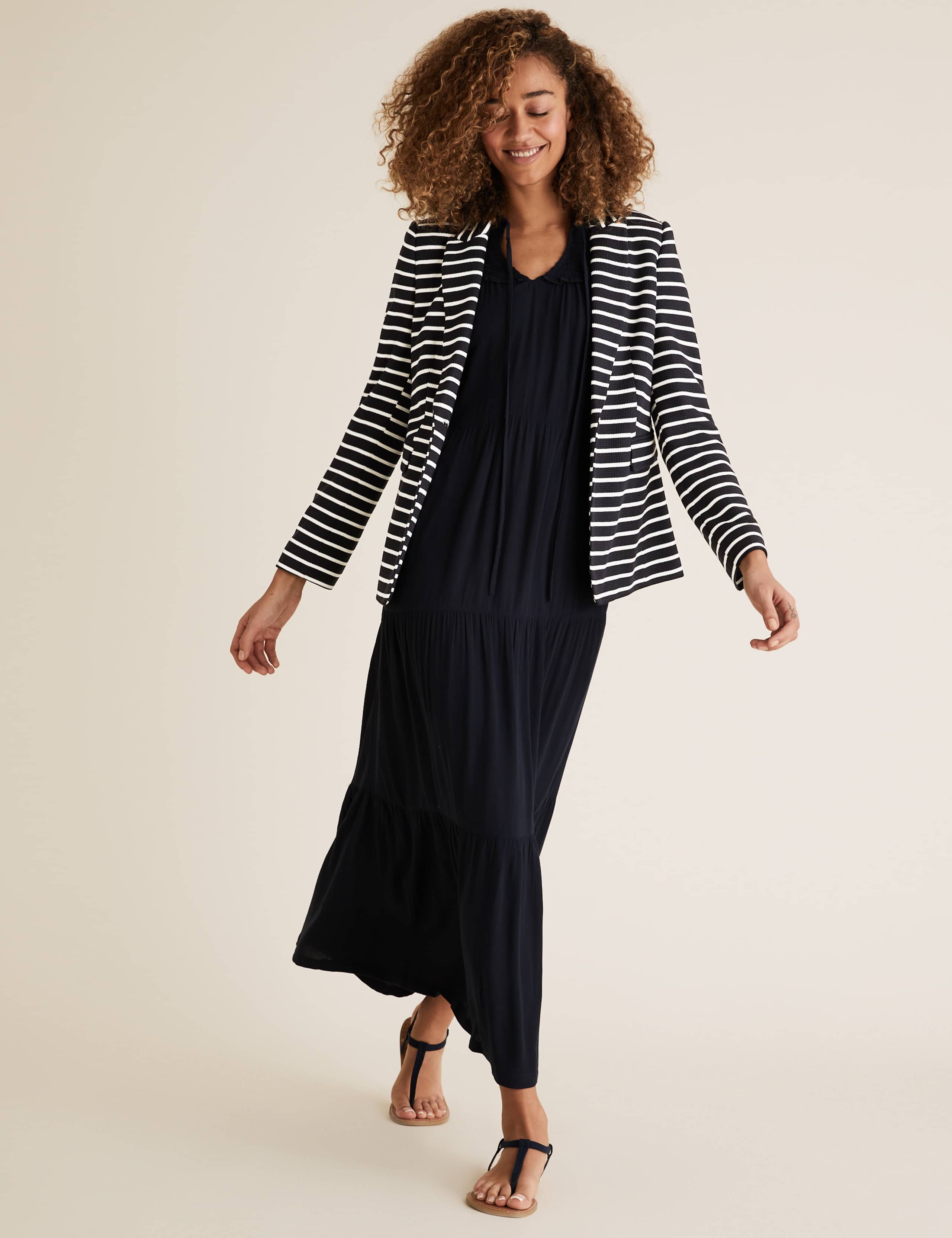 Jersey Slim Striped Blazer 3 of 5