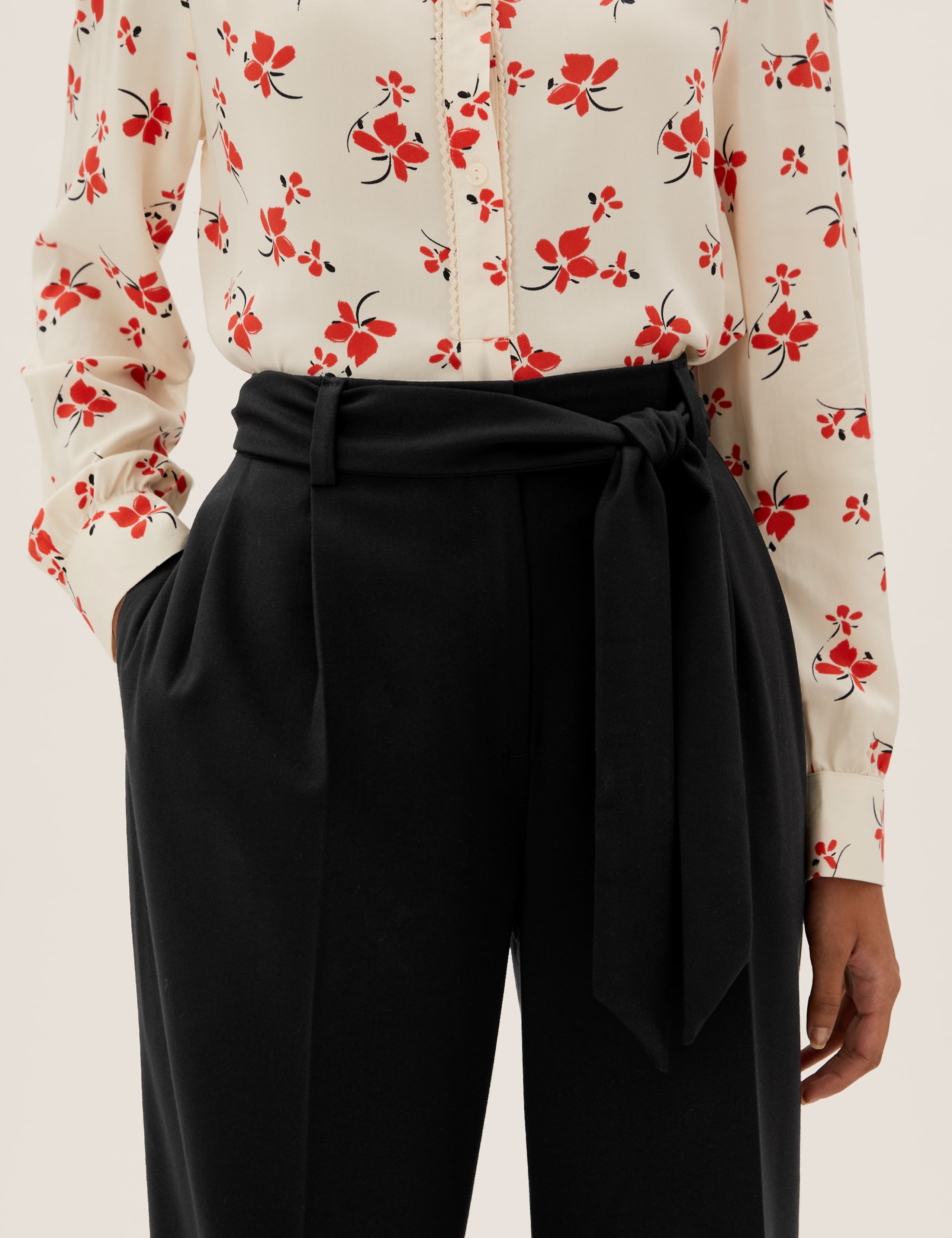 Belted Wide Leg Trousers 3 of 5