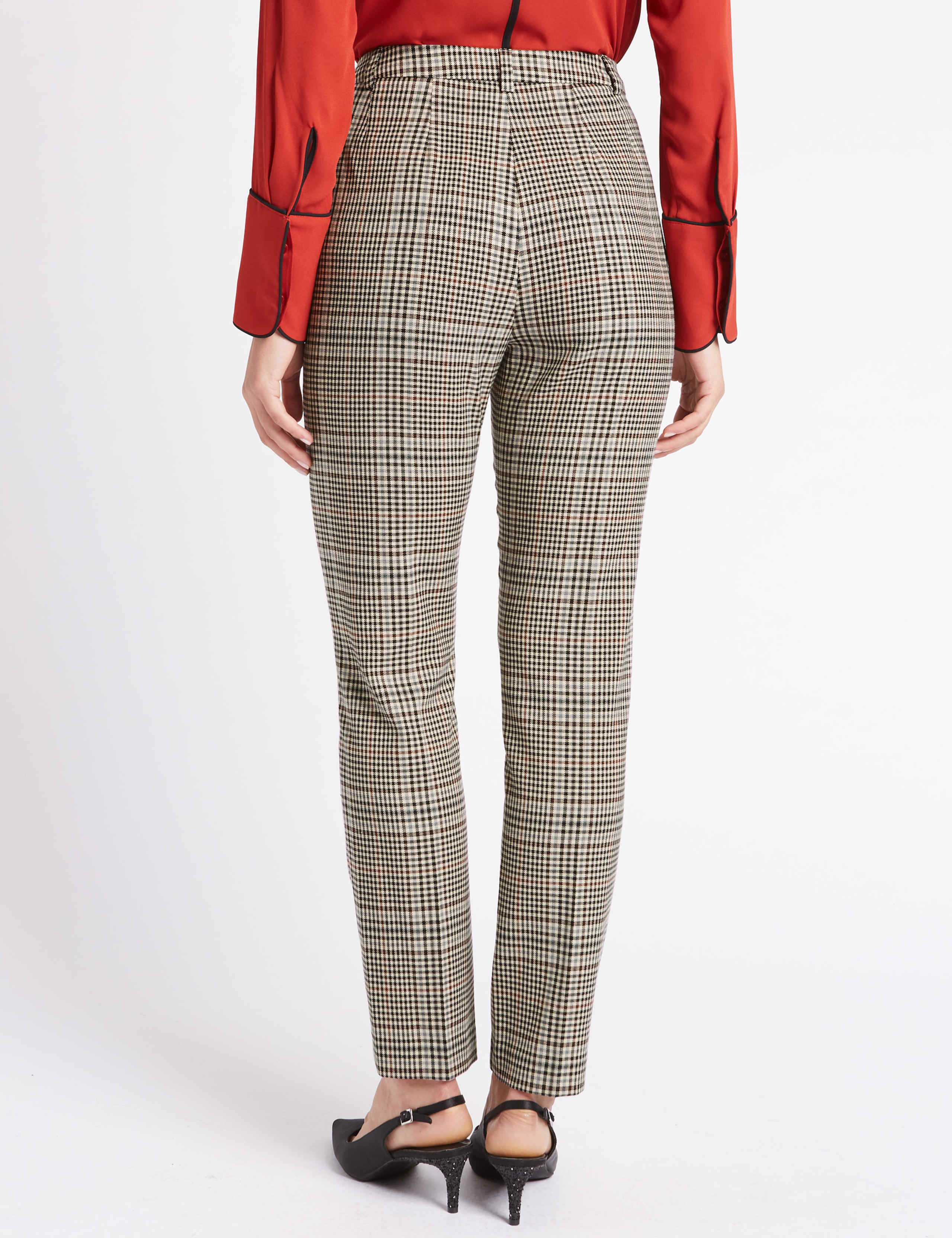 Checked Slim Leg Trousers 4 of 6