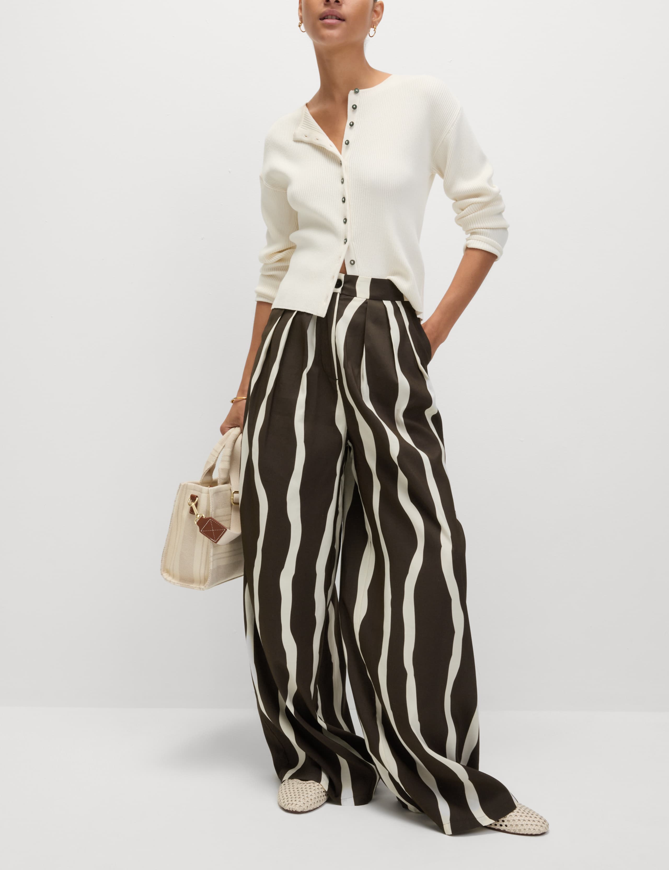 Printed Wide Leg Trousers 3 of 7