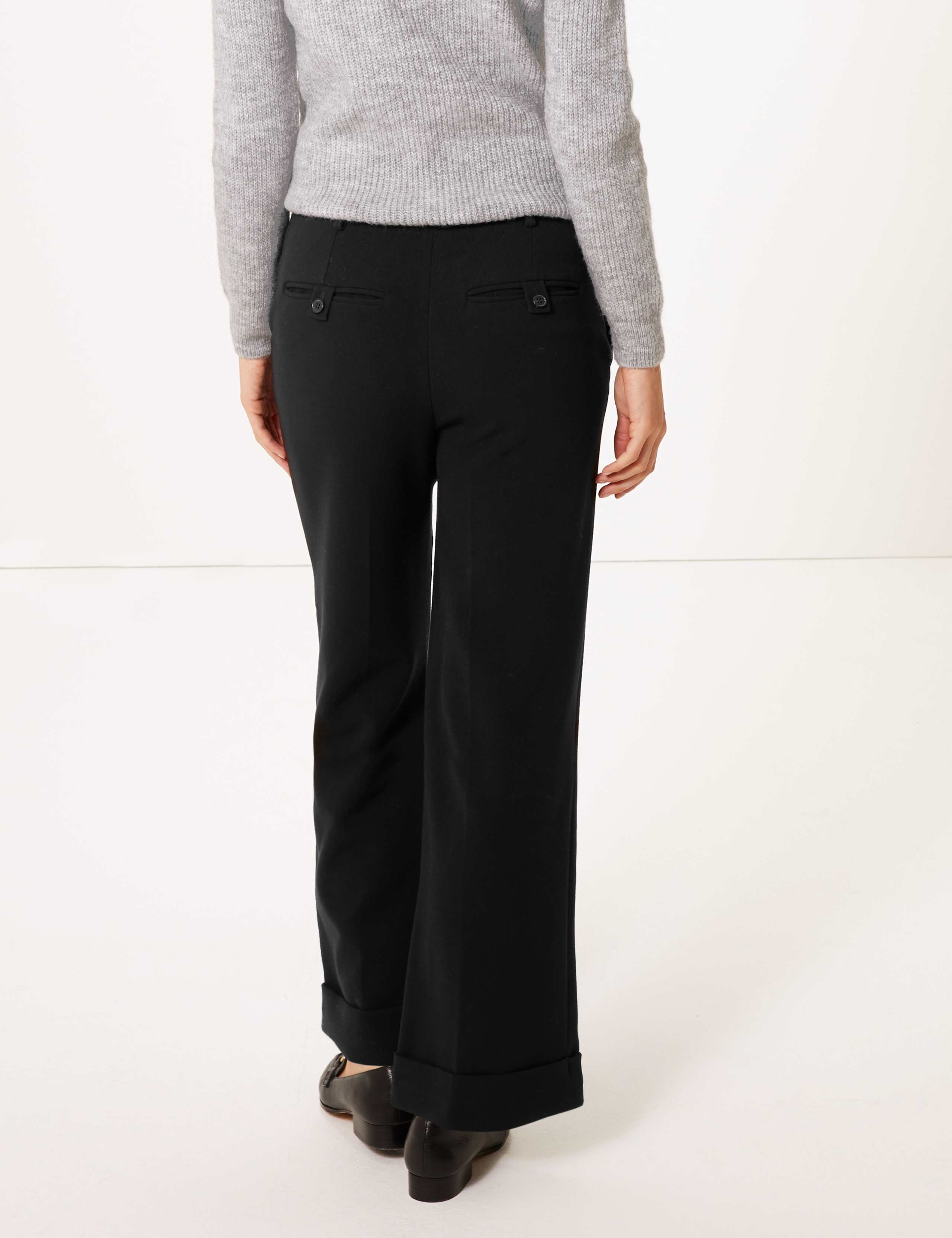 Turn-up Wide Leg Trousers 3 of 7