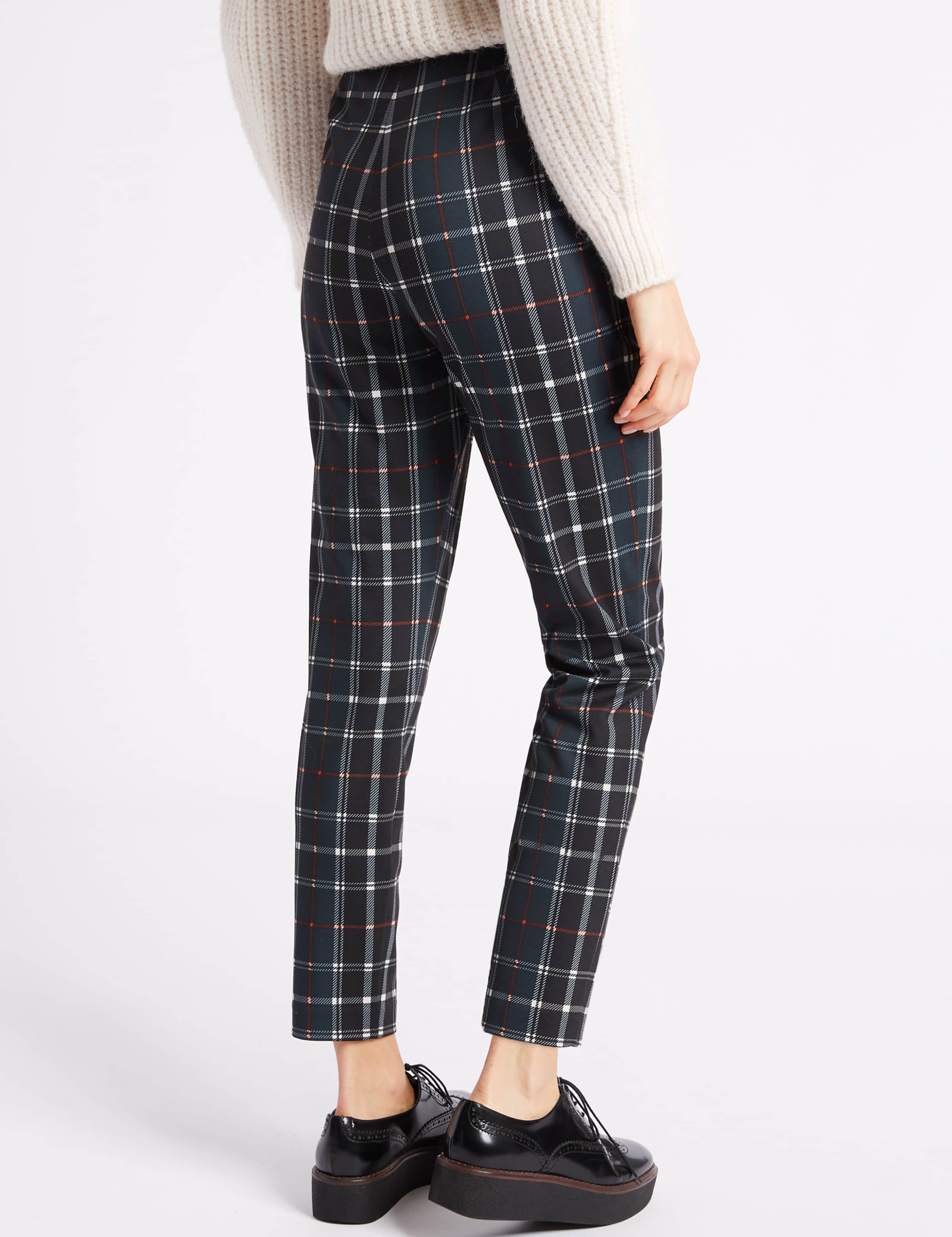 Checked Zipped Pocket Trousers 3 of 5