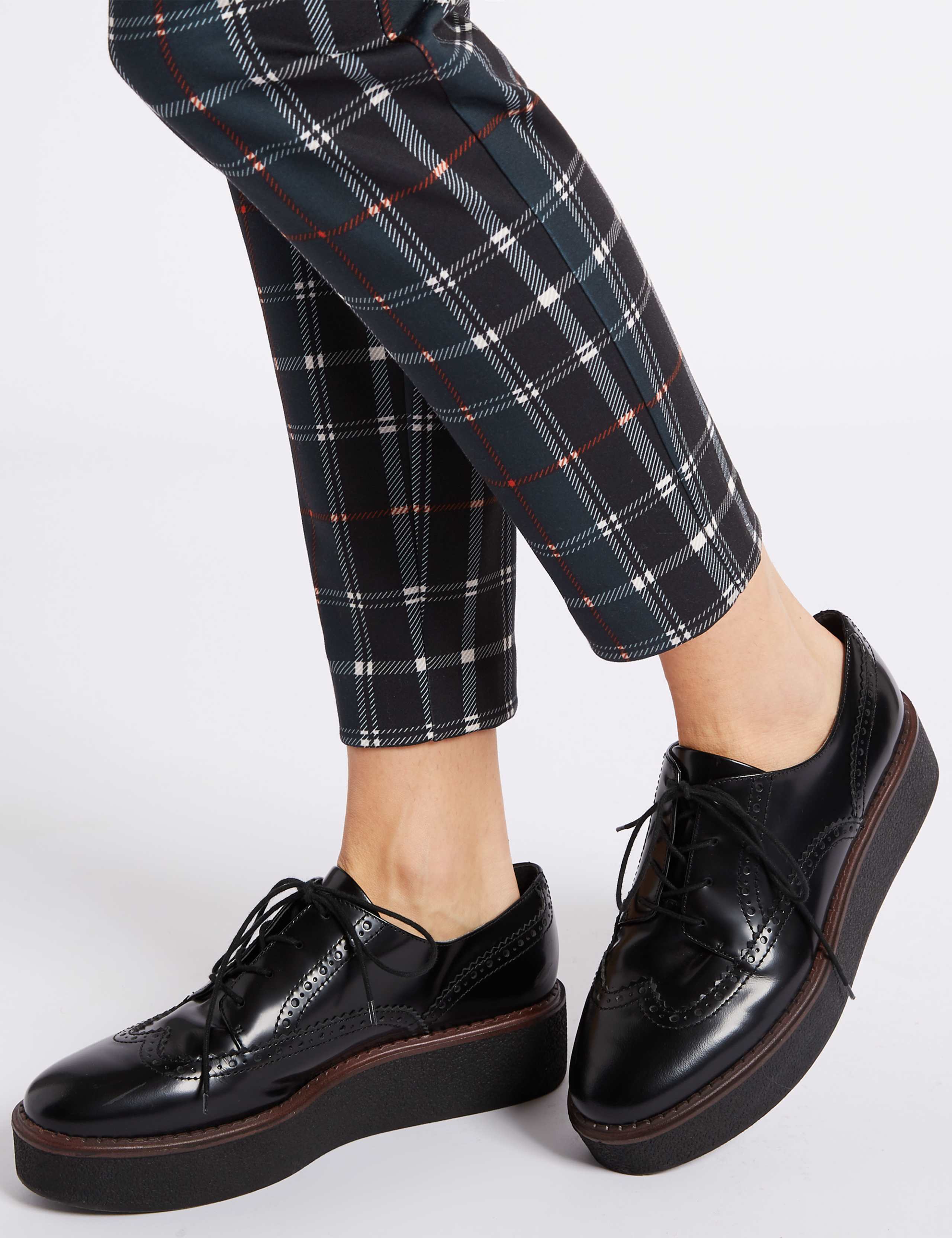 Checked Zipped Pocket Trousers 5 of 5